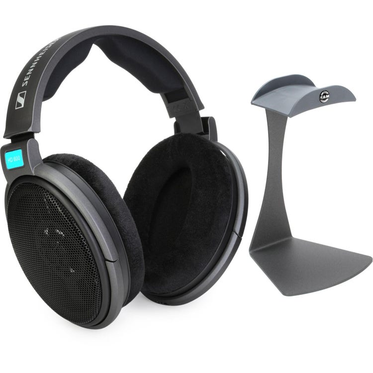 Sennheiser HD 600 Open-back Audiophile/Professional Headphones and Stand