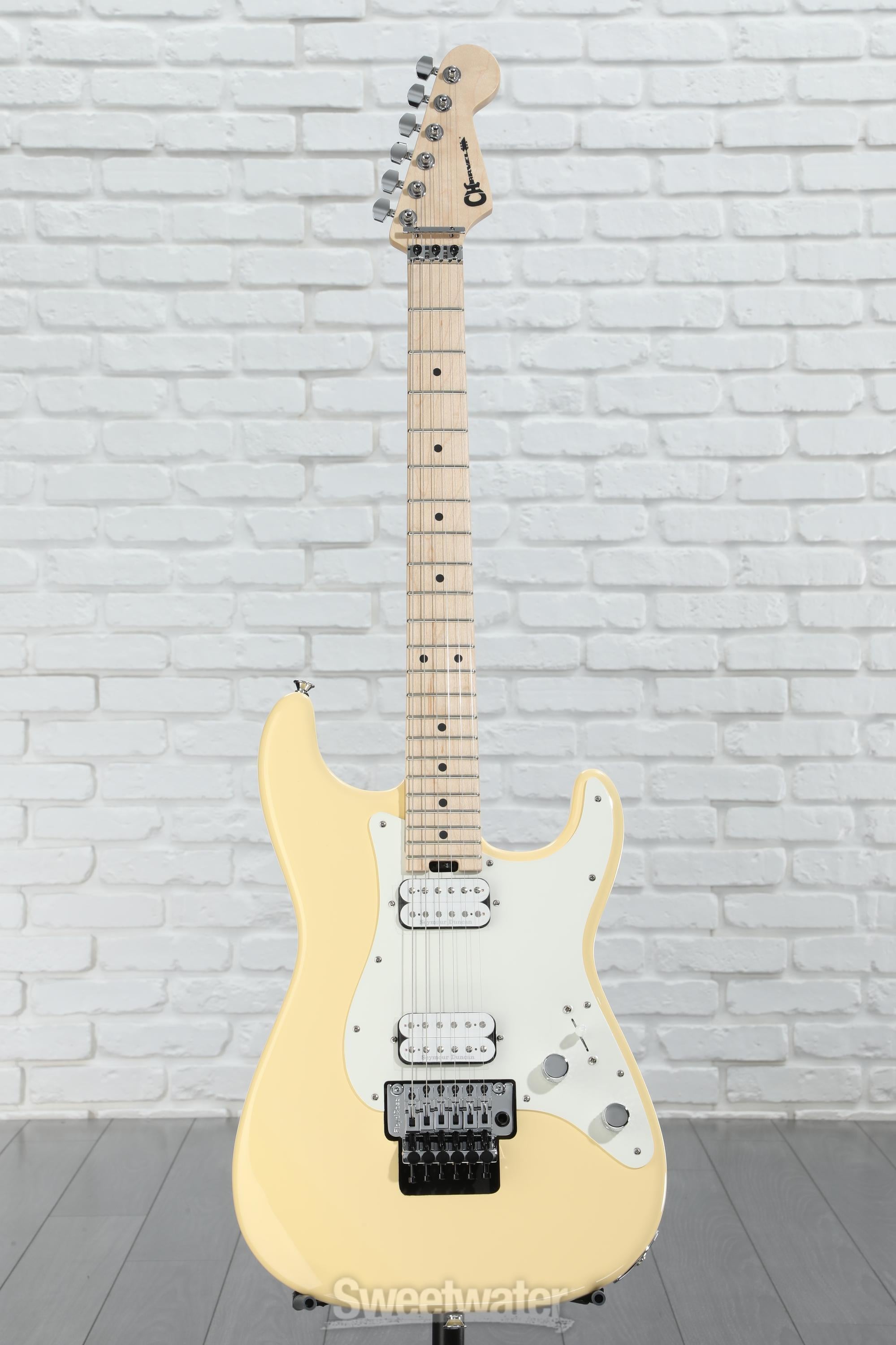 【人気商品！】 M FR HH 1 Style So-Cal Pro-Mod Charvel - White Vintage ギター