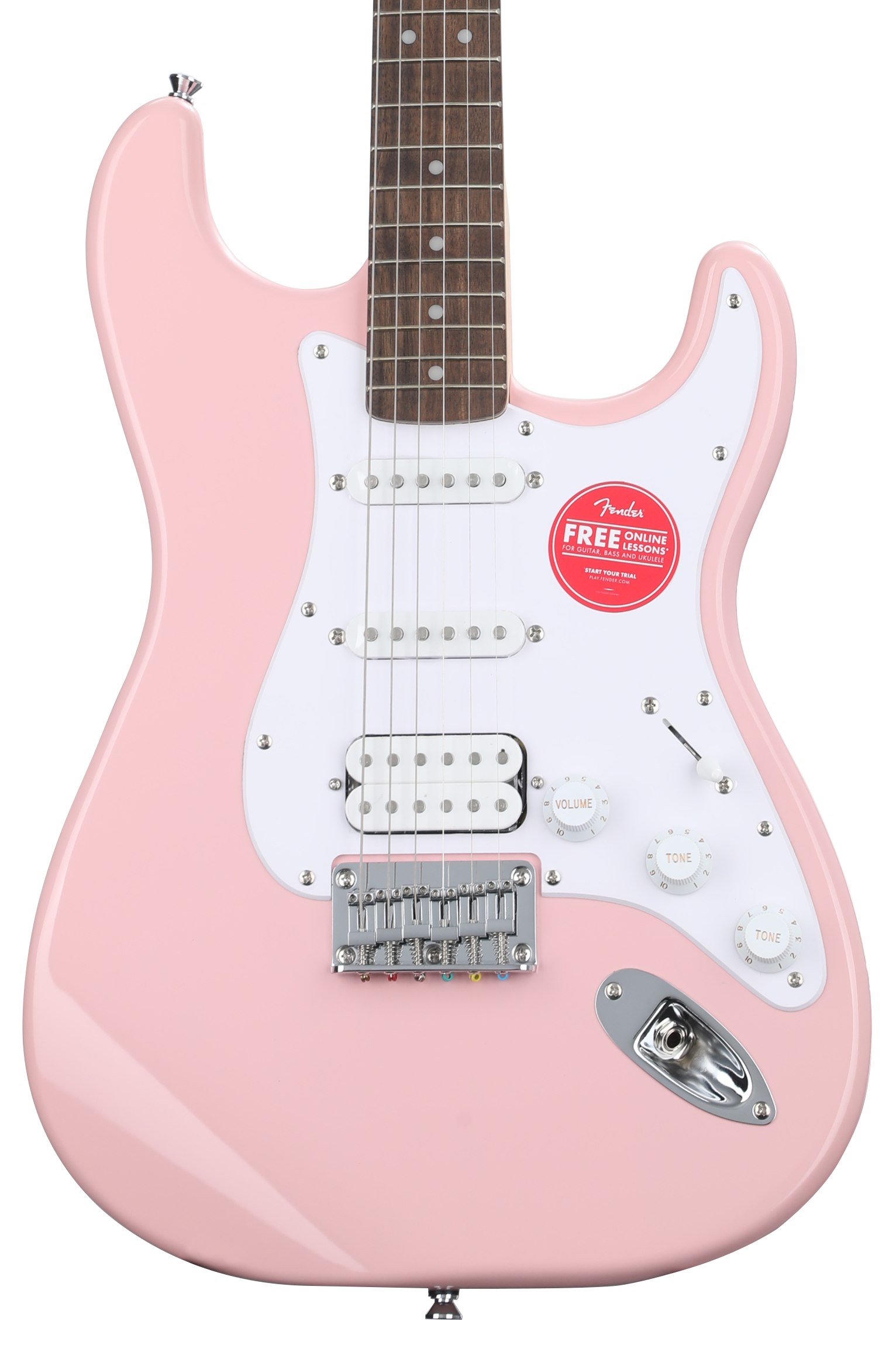 Squier Bullet Strat HSS HT Electric Guitar - Shell Pink