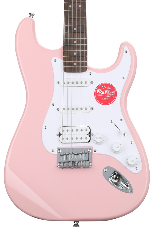 Squier Bullet Strat HSS HT Electric Guitar - Shell Pink | Sweetwater