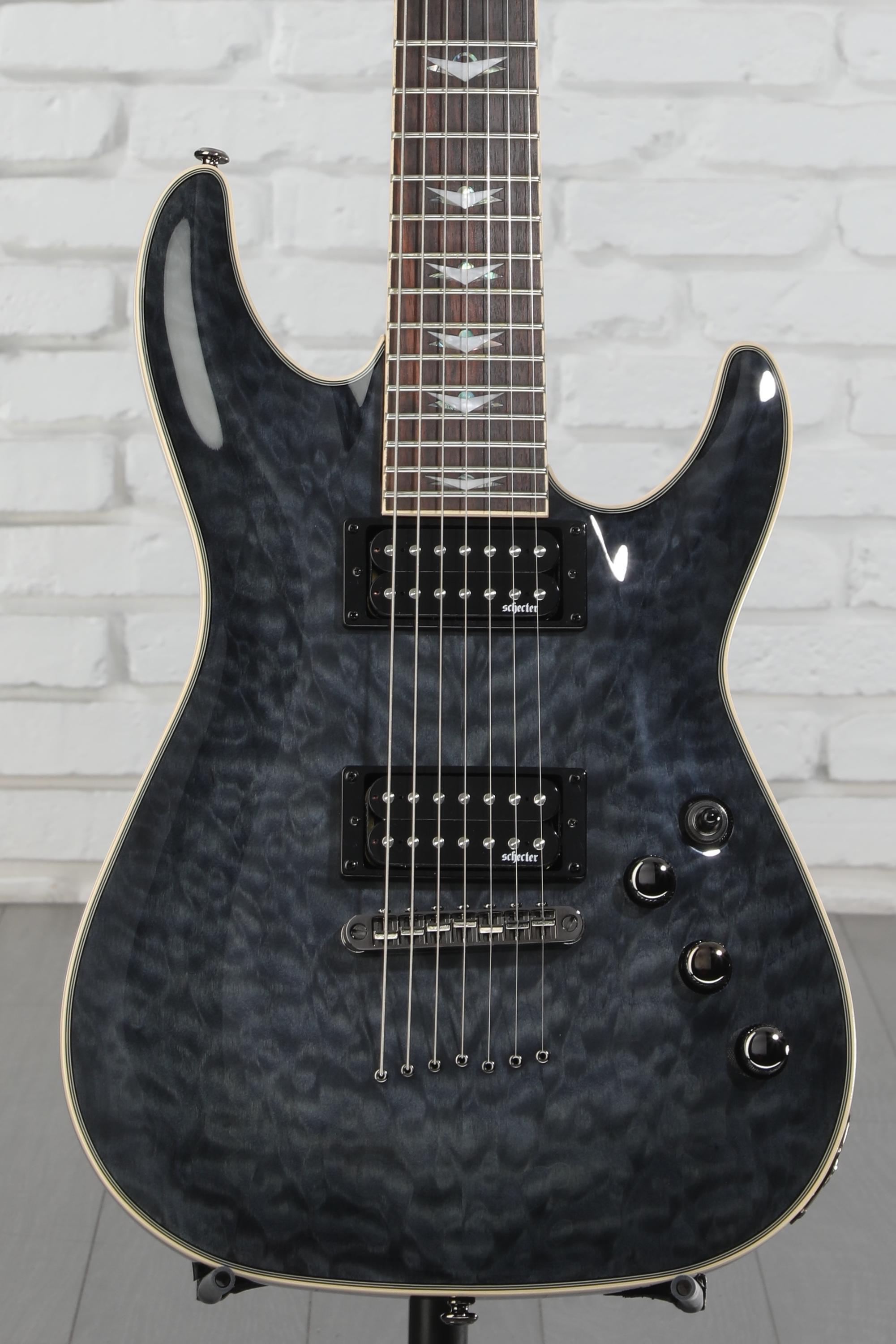 Schecter Omen Extreme-7 Electric Guitar - See Thru Black | Sweetwater