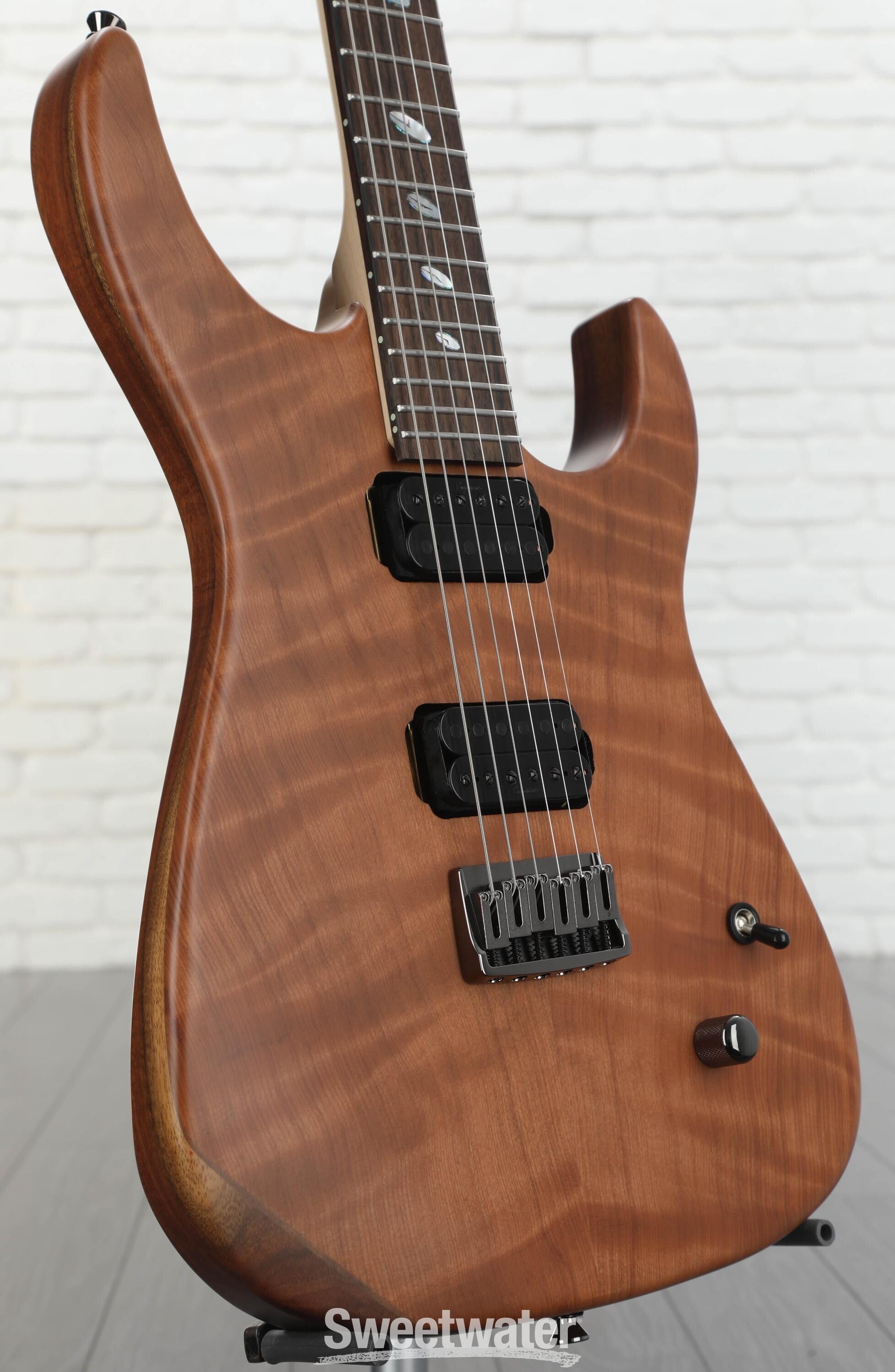 Caparison Guitars Limited-edition Dellinger II FX Custom Line 25th  Anniversary Electric Guitar - Flame Redwood | Sweetwater