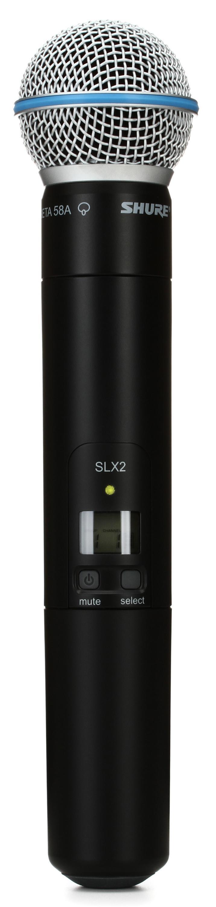 Shure SLX2 BETA58 Wireless Handheld Microphone Transmitter G4 Band