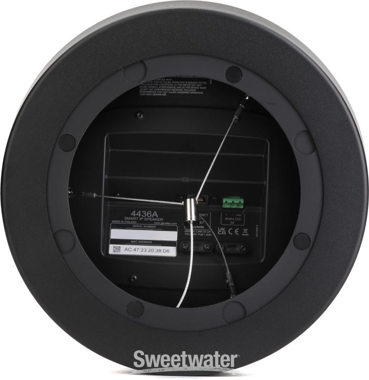 Genelec 4436AM Smart IP Installation Hanging Pendant Loudspeaker - Black