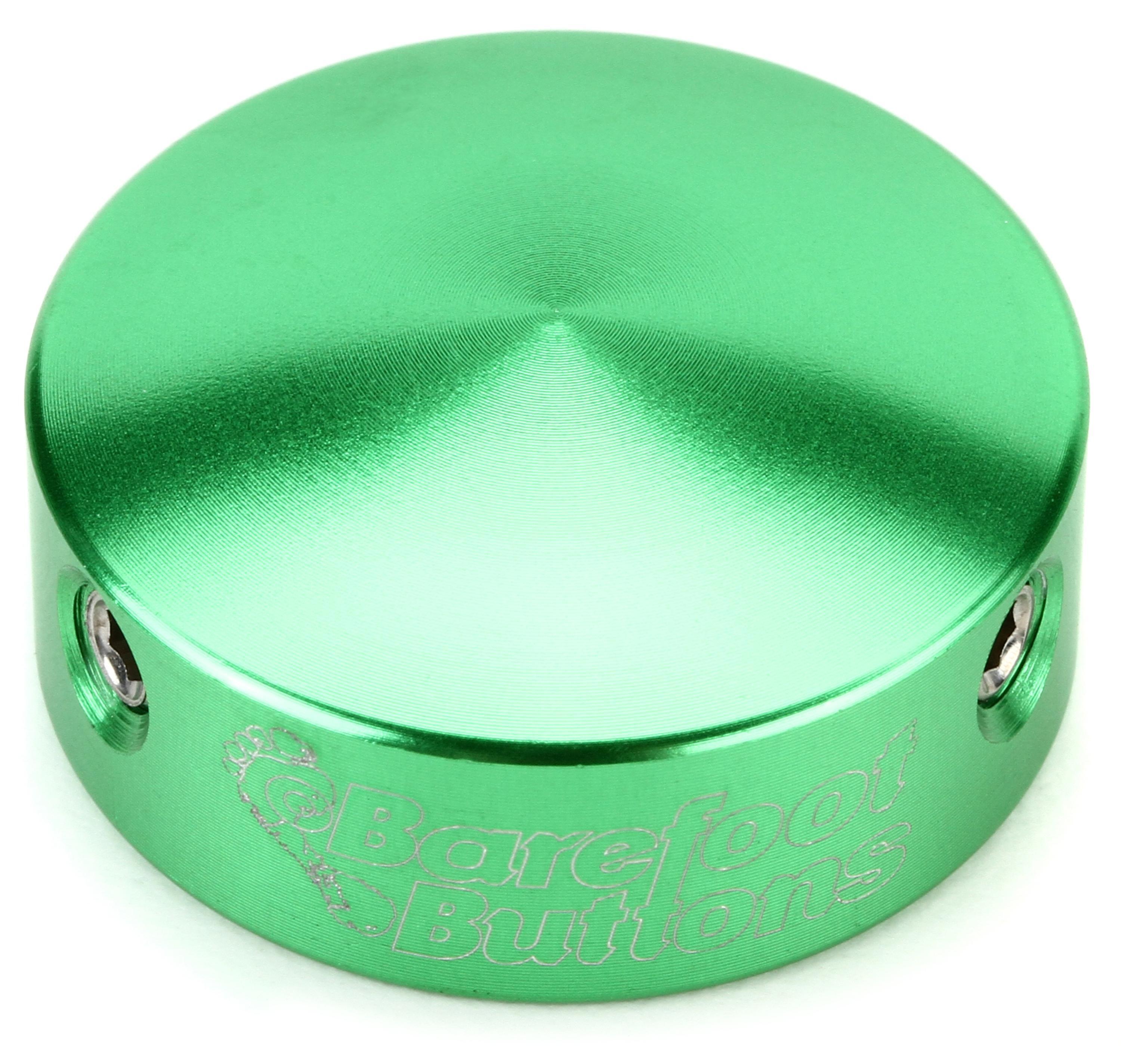 Barefoot Buttons V1 Standard Footswitch Cap - Green | Sweetwater
