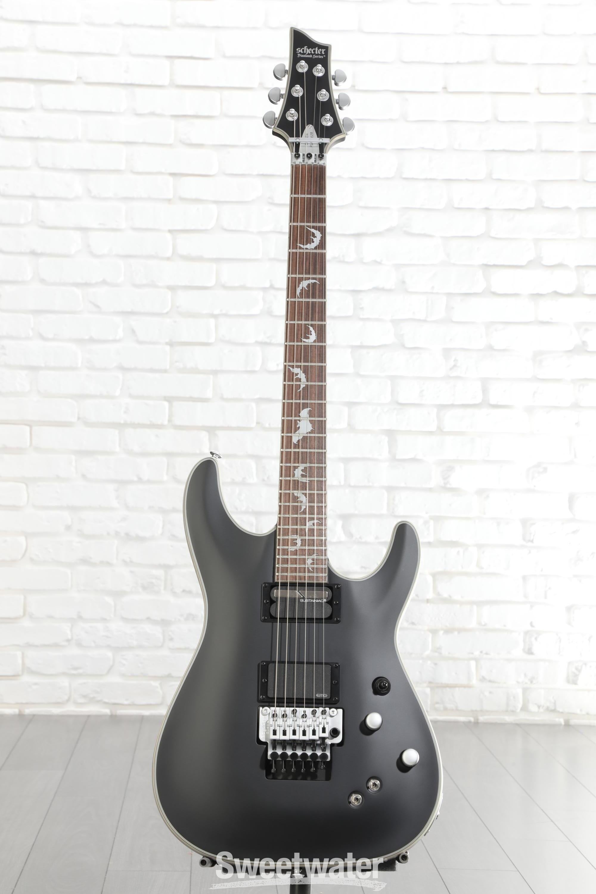 Schecter Damien Platinum 6 FR-S Electric Guitar - Satin Black