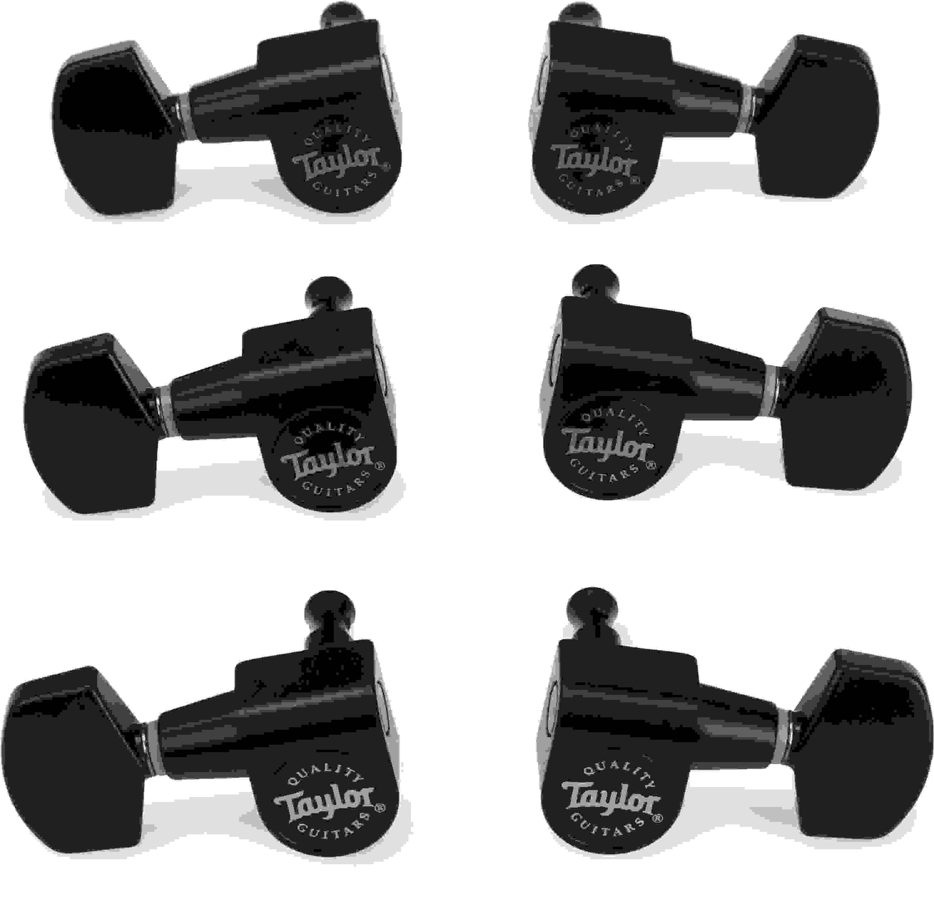 Taylor 6-string Guitar Tuners 1:18 Ratio - Satin Black