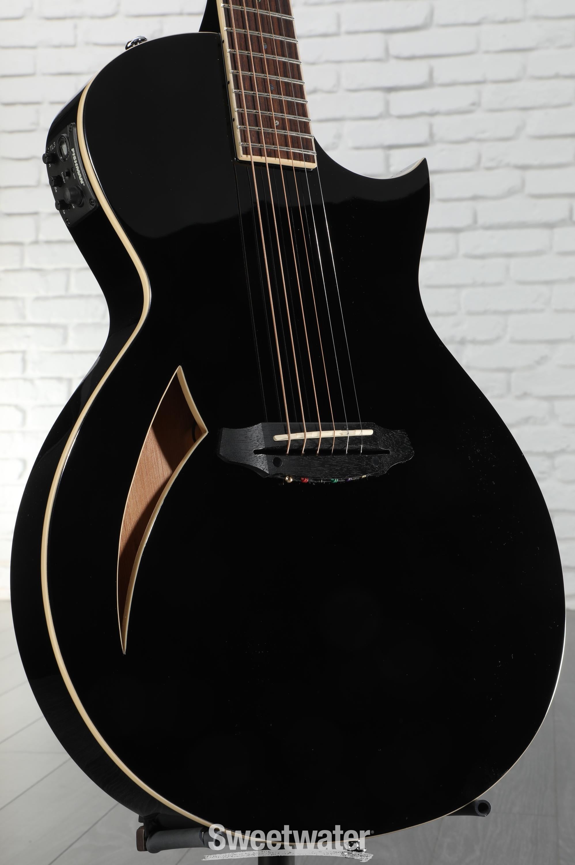 ESP LTD TL-6 Acoustic-electric Guitar - Black | Sweetwater