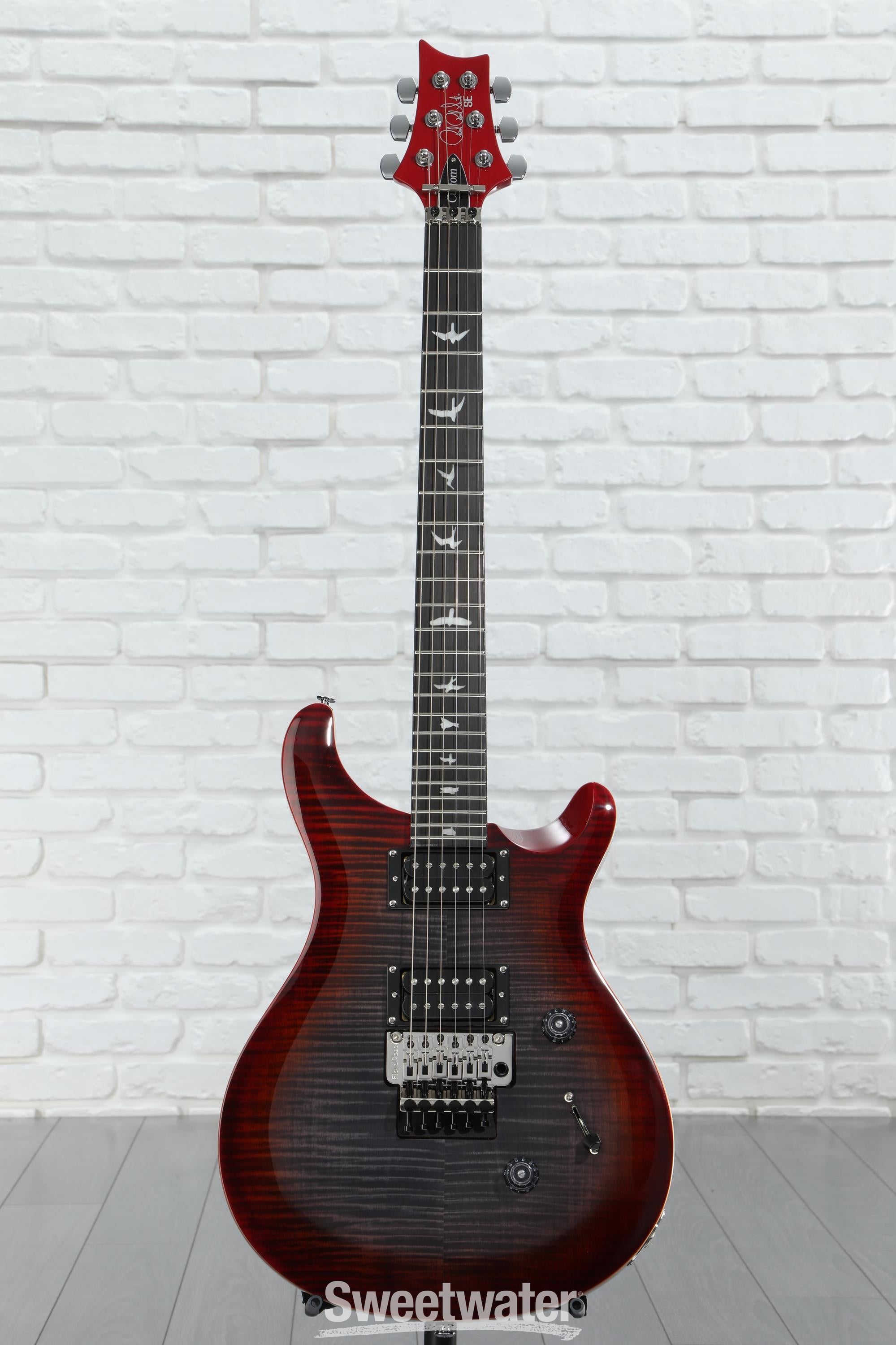 PRS SE Custom 24 Floyd Electric Guitar - Charcoal Burst