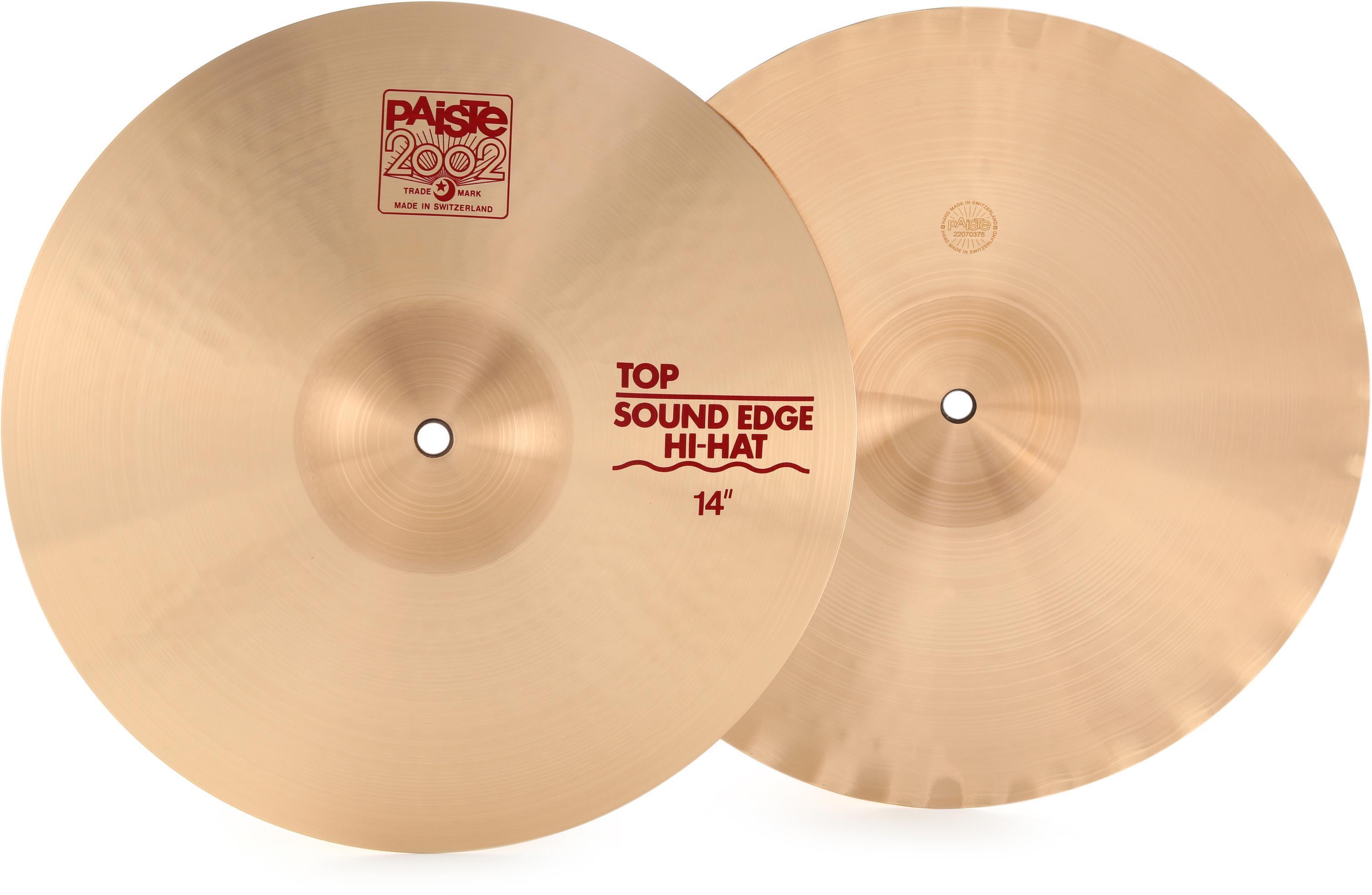 Paiste 14-inch 2002 Sound Edge Hi-hat Cymbals | Sweetwater