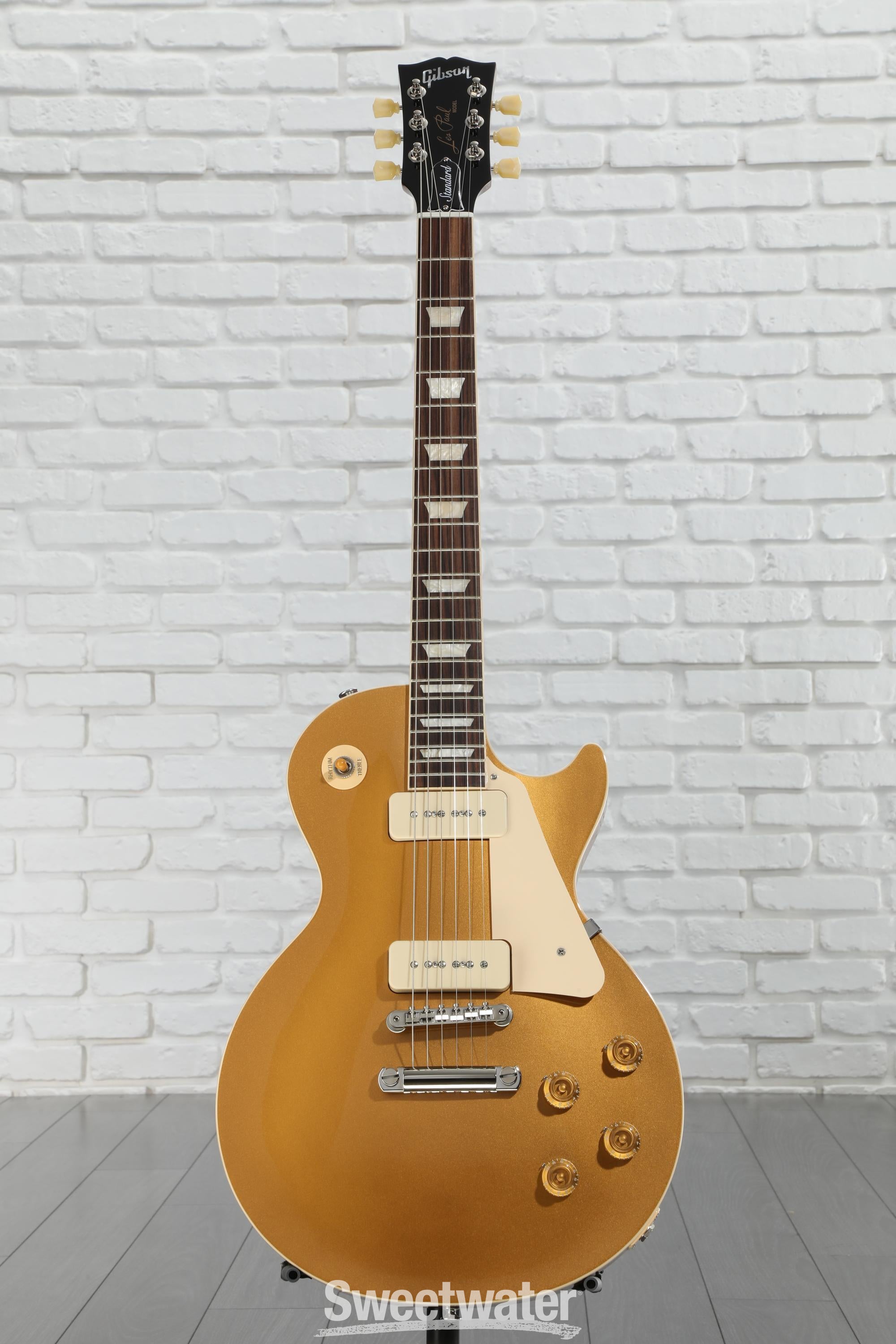 Gibson Les Paul Standard P90 Gold Top Gibson Les Paul Standard '50s P90 Electric Guitar - Gold Top
