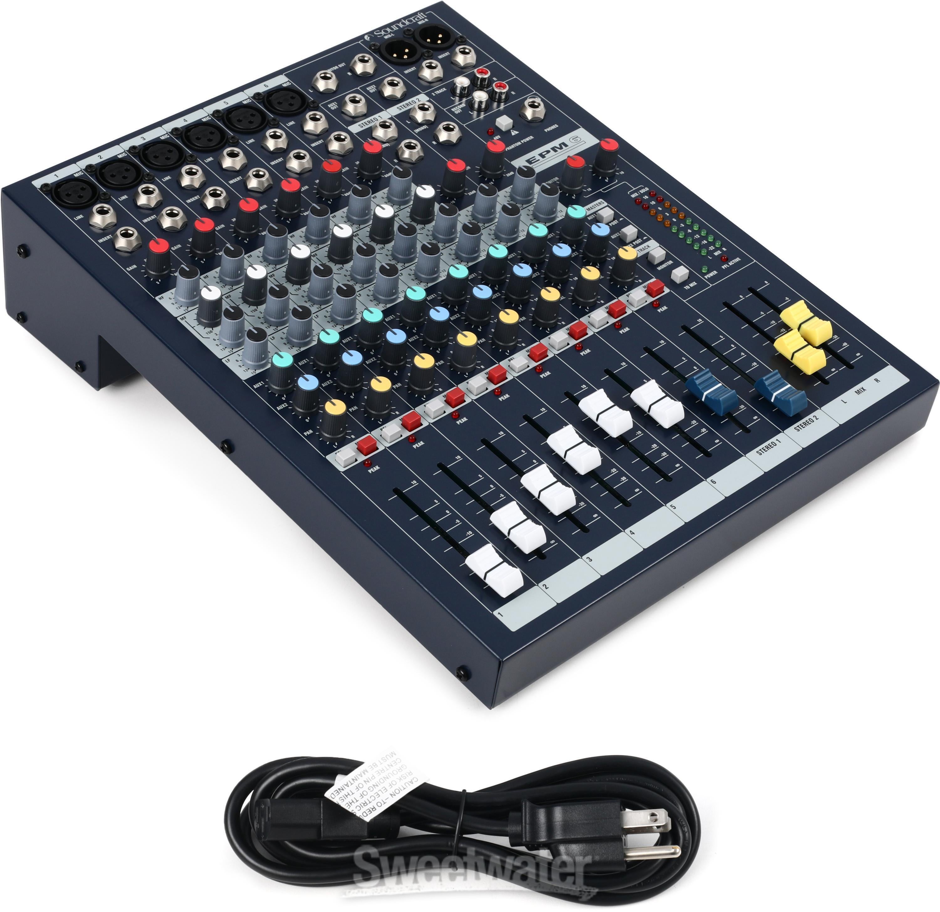 Soundcraft EPM6 8-channel Analog Mixer | Sweetwater