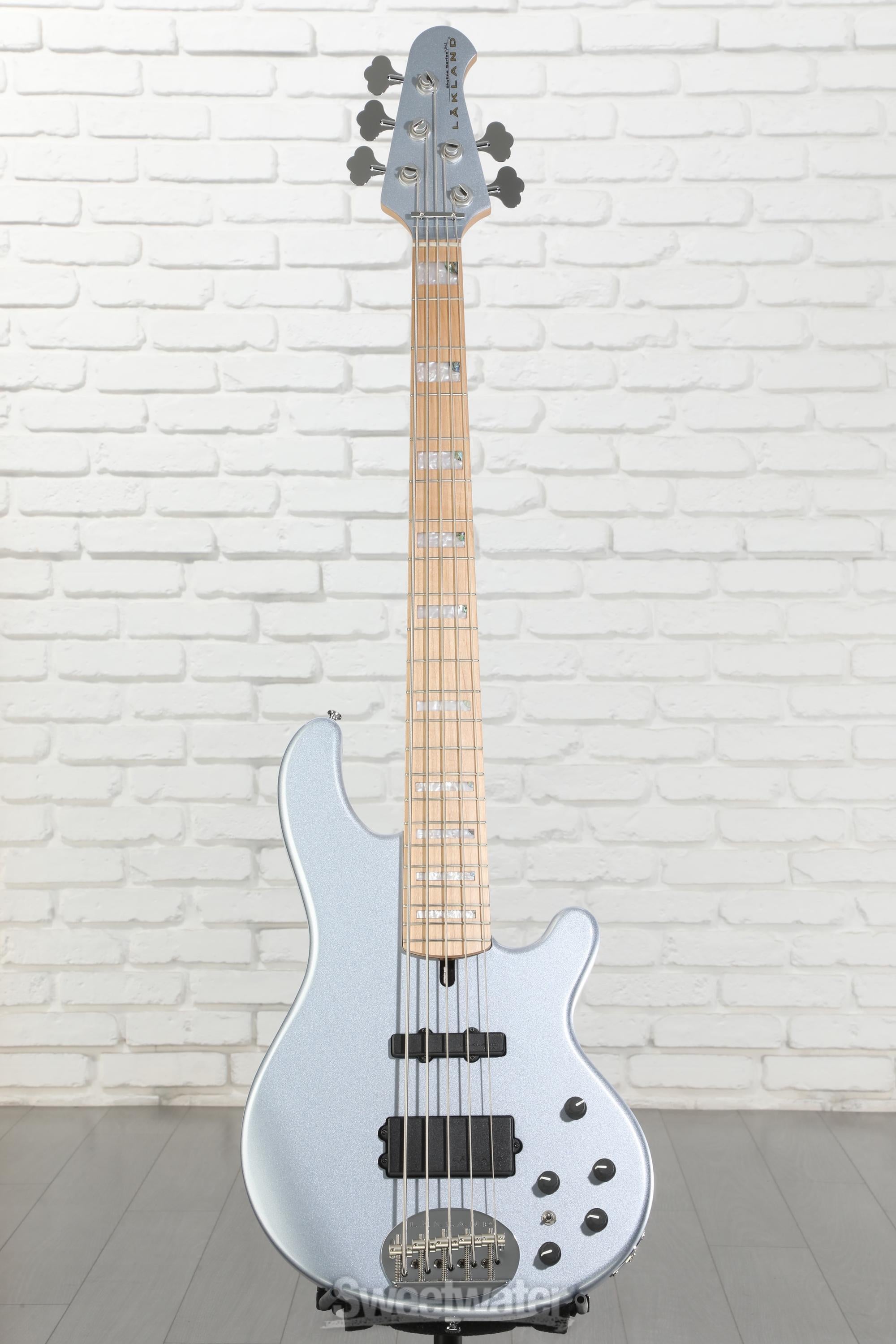 Lakland Skyline 55-02 Custom Bass Guitar - Ice Blue Metallic with