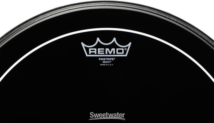 Remo Pinstripe Ebony Drumhead - 16 inch