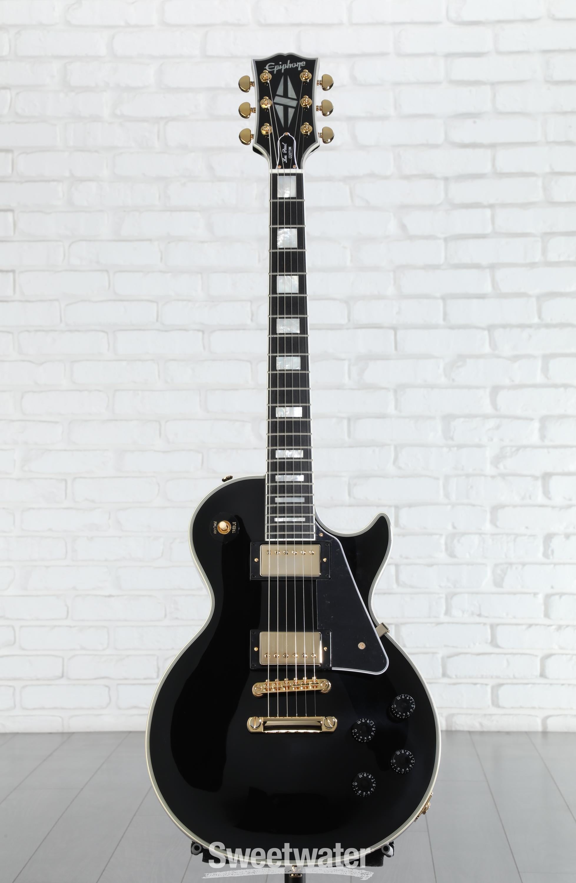 Epiphone Les Paul Custom Electric Guitar - Ebony | Sweetwater