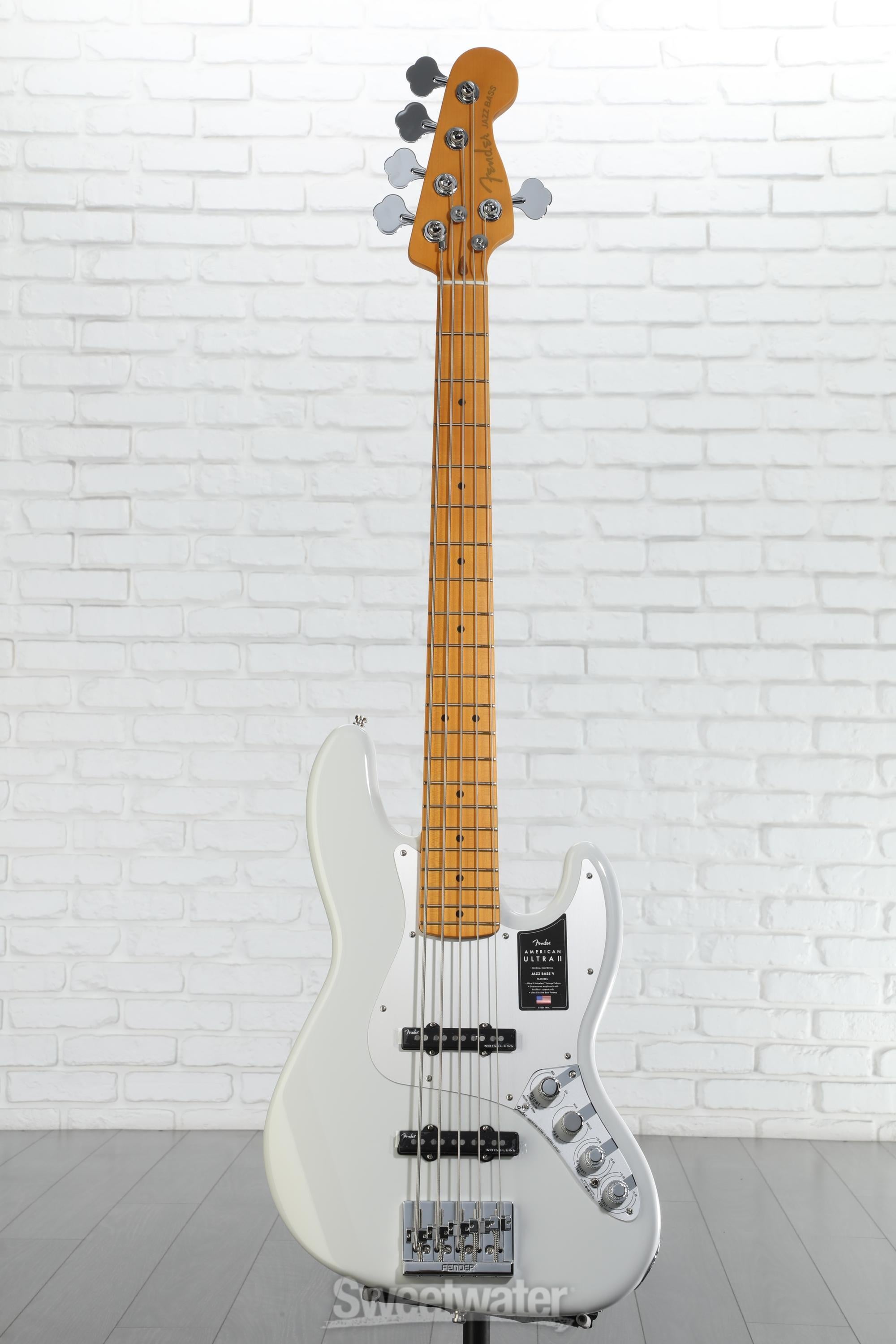 Fender American Ultra II Jazz Bass V - Avalanche, Maple