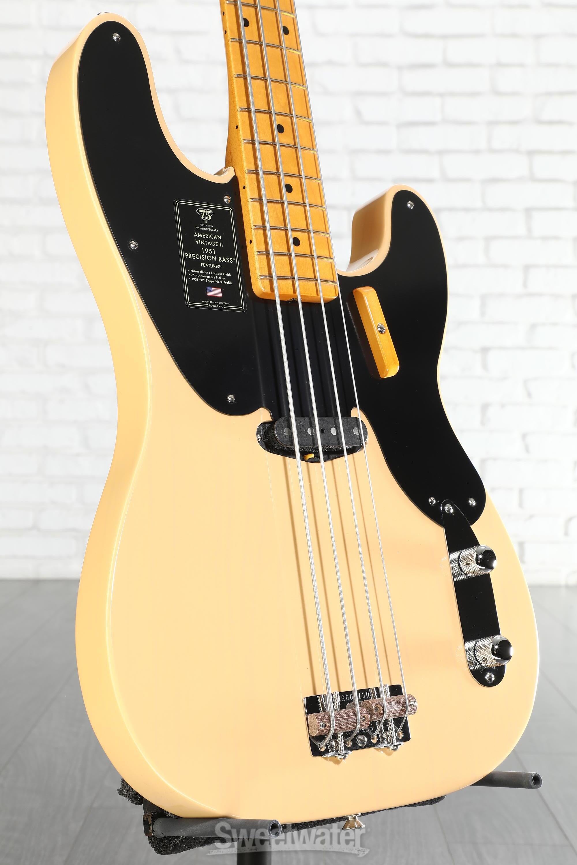Photo of Fender 75th Anniversary American Vintage II 1951 Precision Bass - Butterscotch Blonde