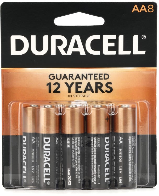 Duracell Ultra Alkaline AA Batteries, pack of 8 