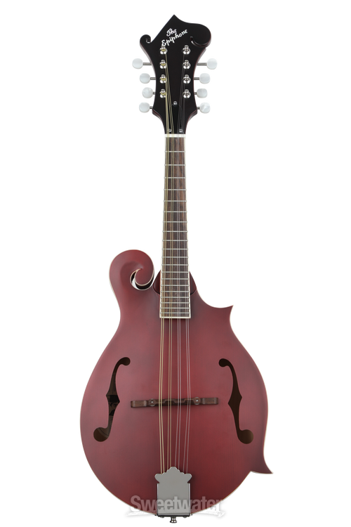 Epiphone F-5 Studio Acoustic Mandolin - Wine Red Satin | Sweetwater