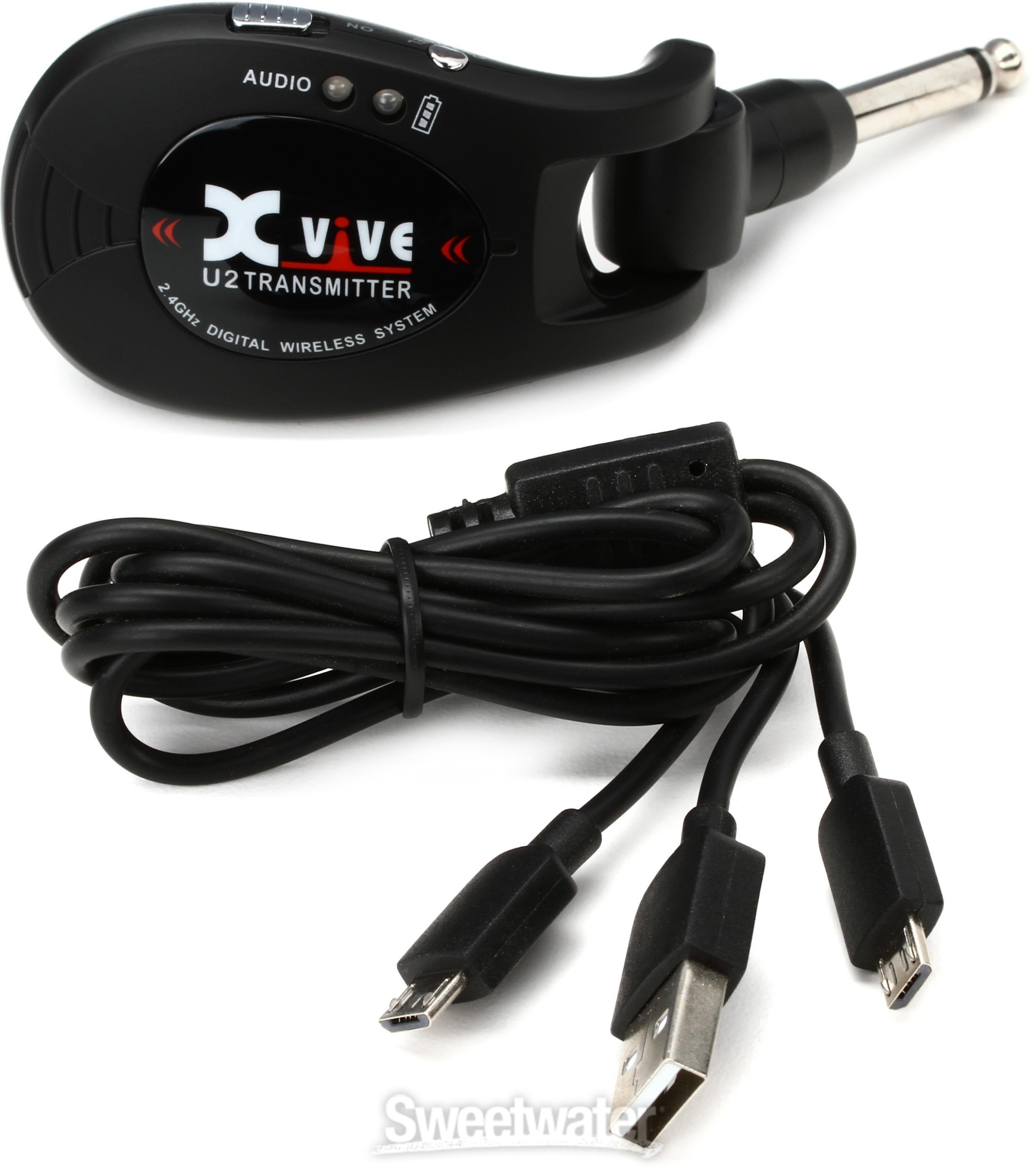 Xvive U2T Wireless Guitar Transmitter for U2 System - Black