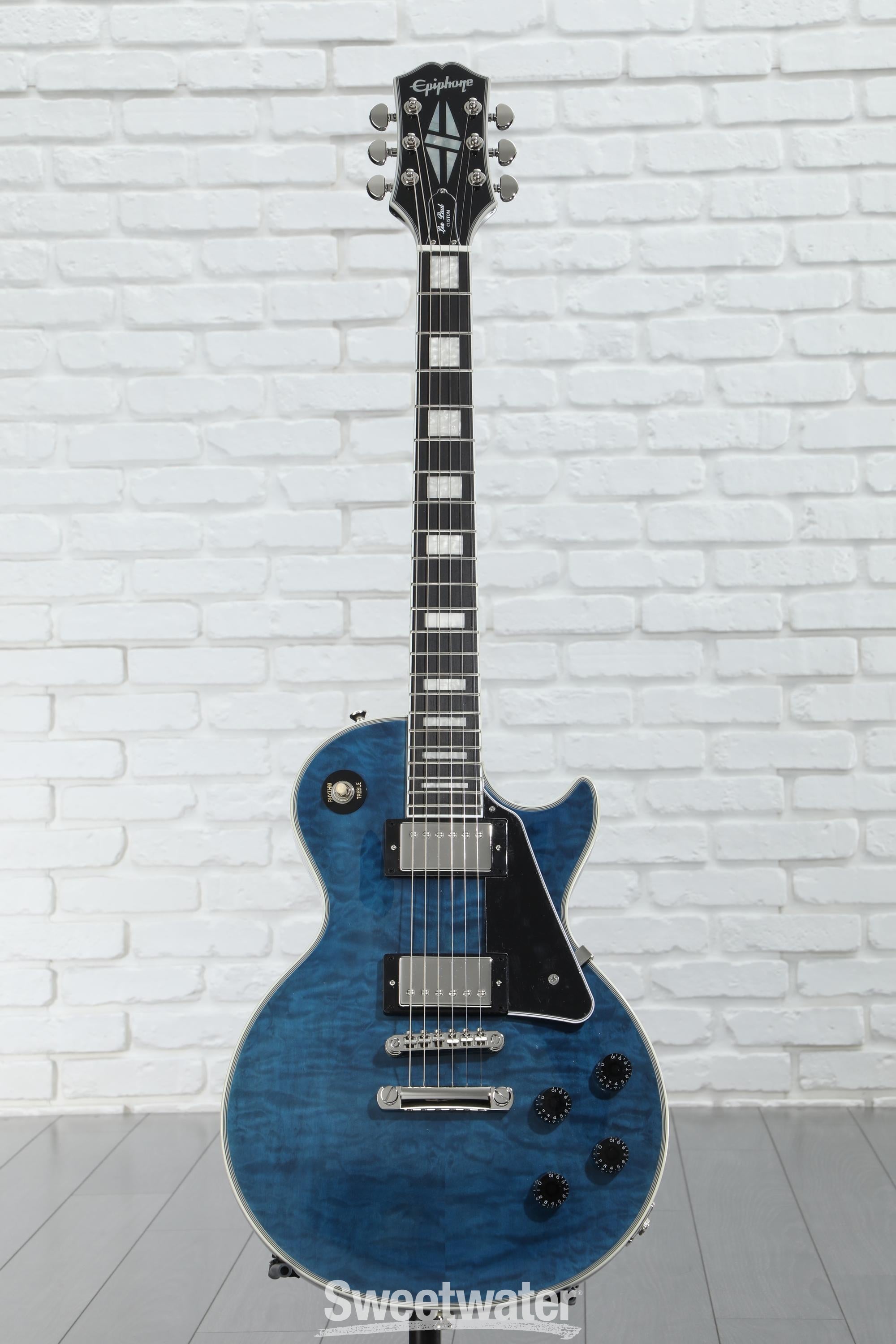 Epiphone Les Paul Custom Electric Guitar - Viper Blue