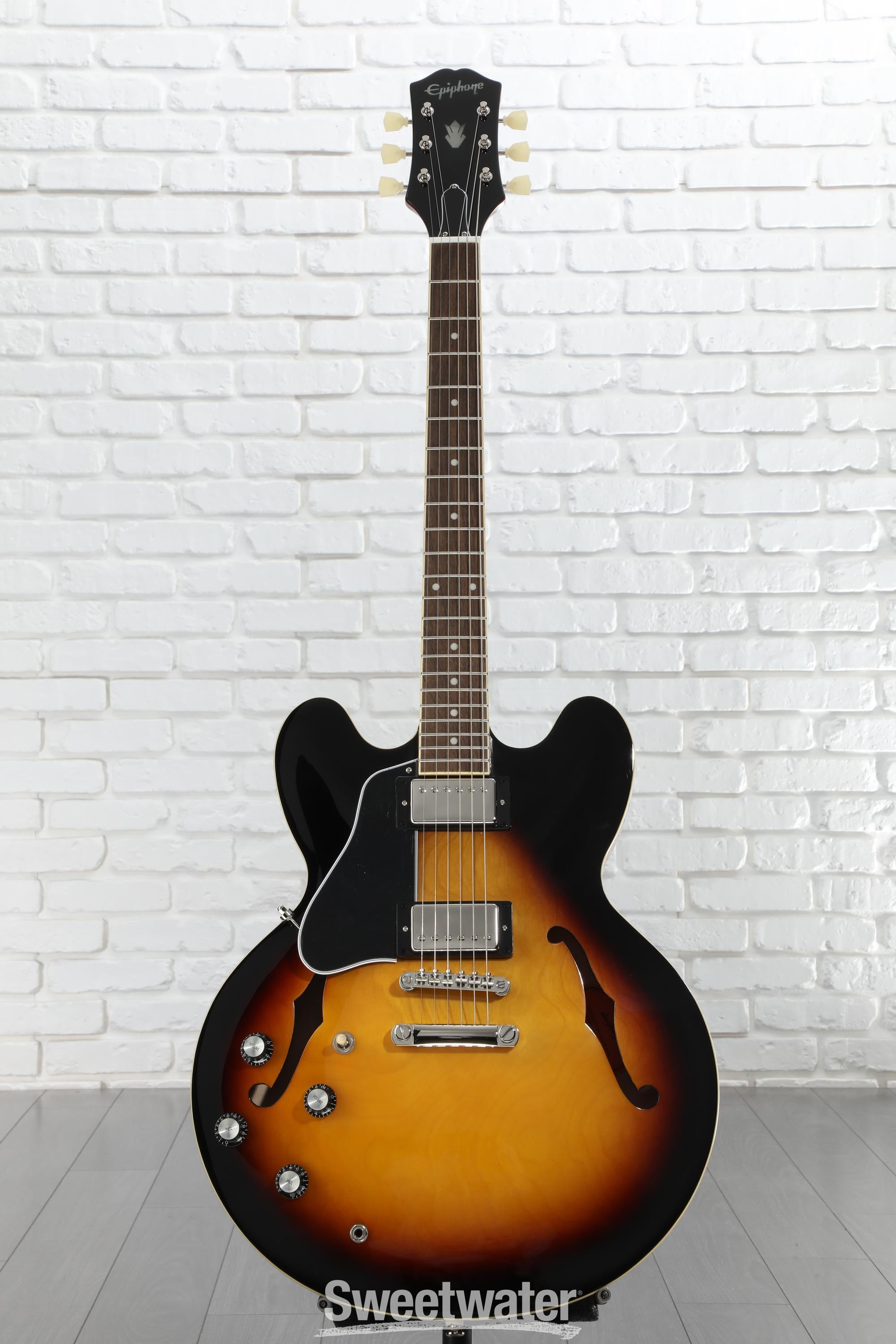 Epiphone es335 サンバースト Epiphone 1962 ES-335 Reissue Semi-Hollow Electric Guitar Vintage