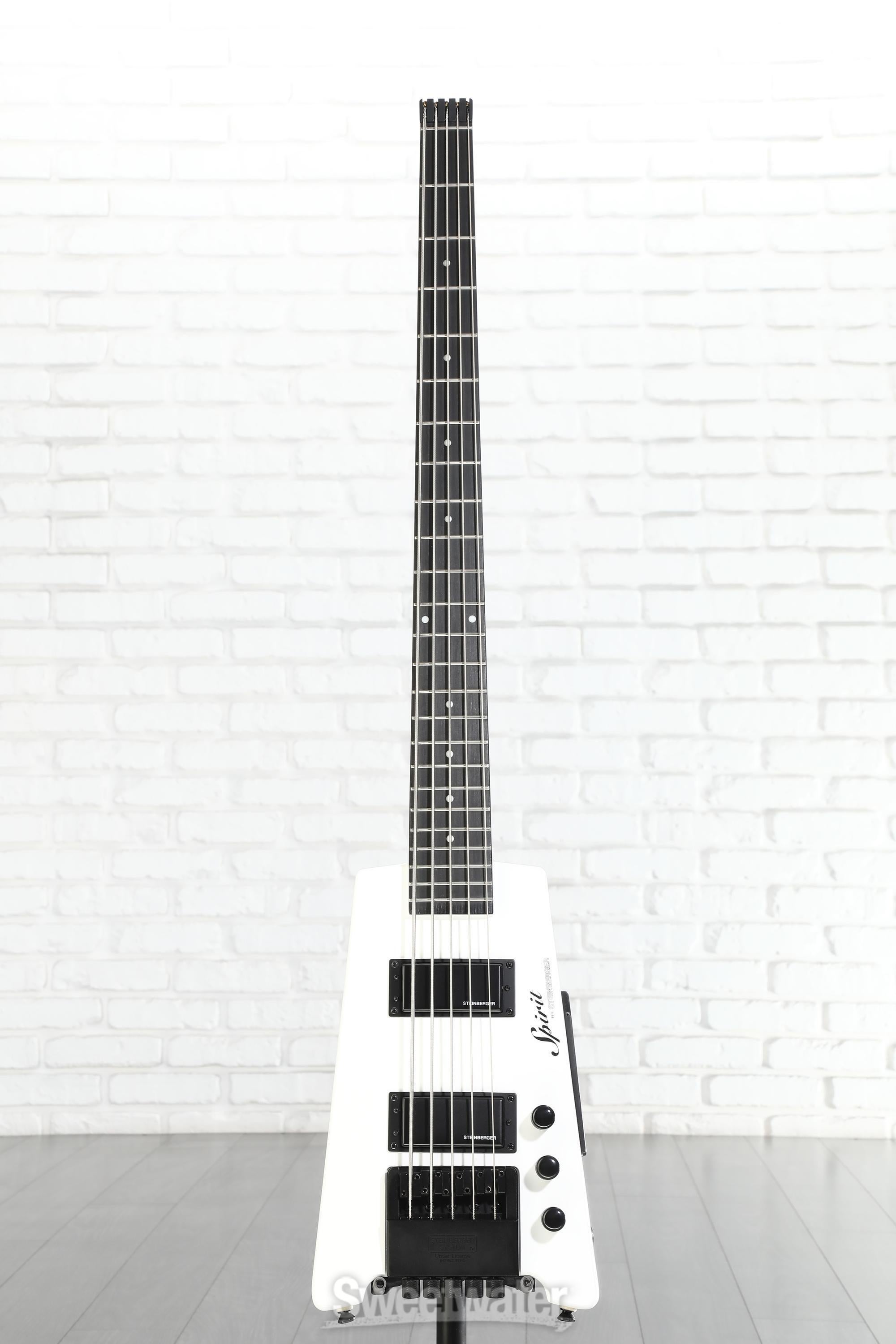 Steinberger Spirit XT-25 5-string Bass Guitar - White | Sweetwater