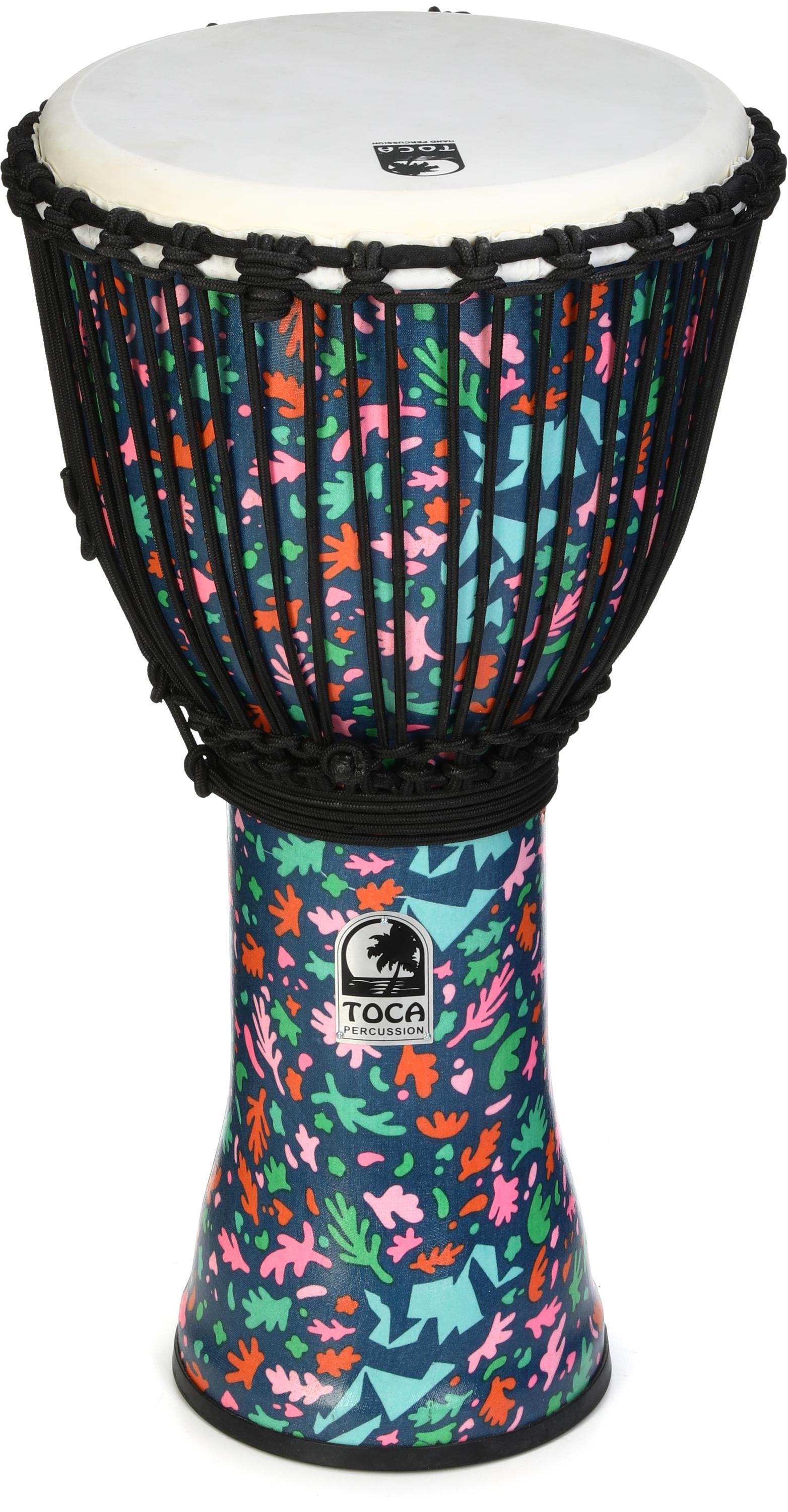 Toca Percussion Freestyle Mechanically Tuned Djembe - Black