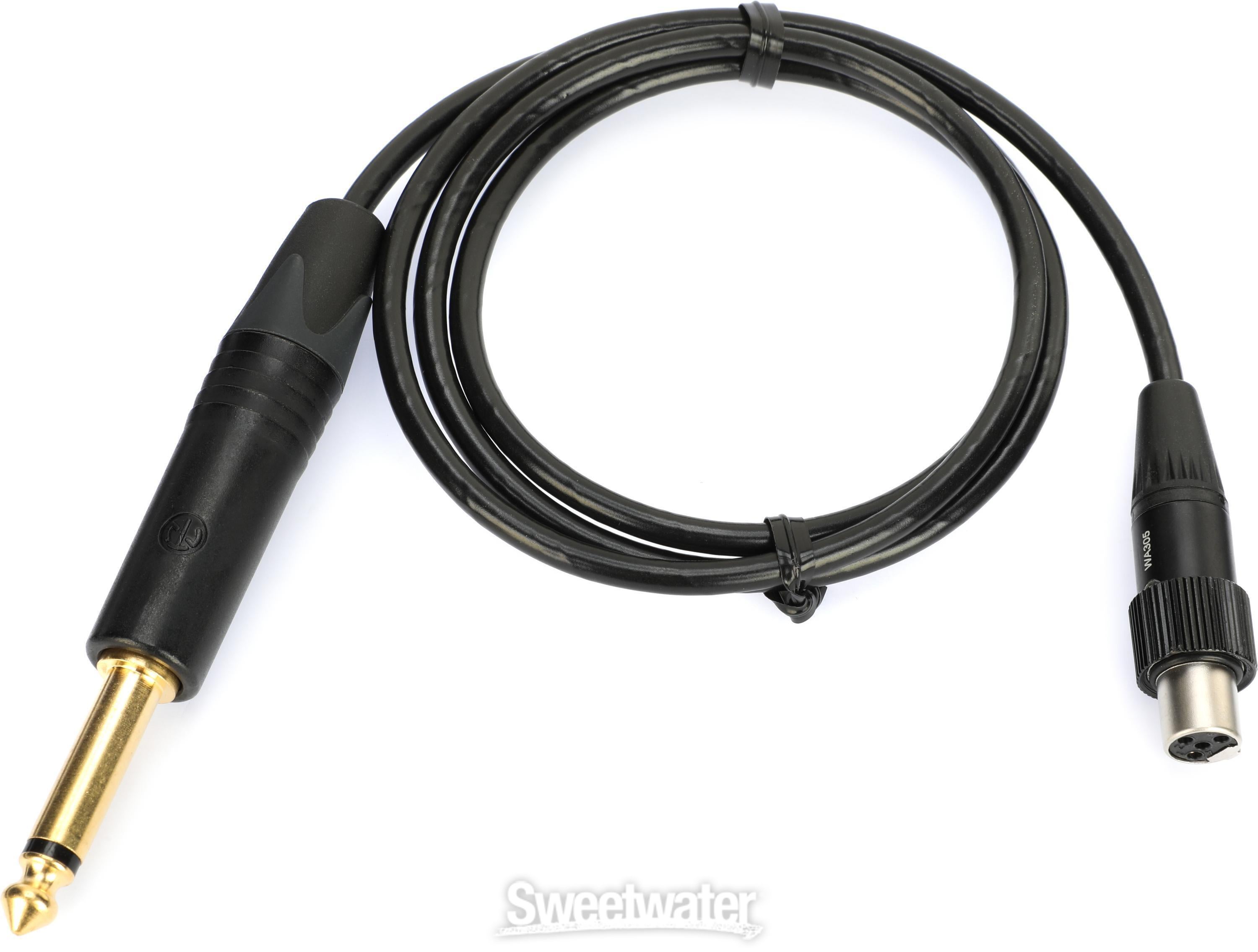 Shure WA305 Premium 1/4-inch to TA4F Instrument Cable for Shure WA305 Premium 1/4-inch to TA4F Instrument Cable for