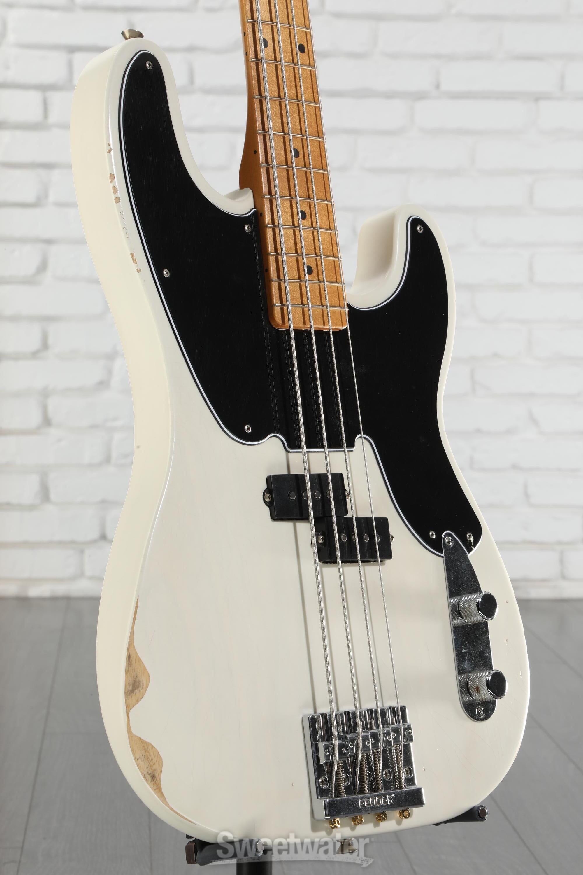 Fender Mike Dirnt Road Worn Precision Bass - White Blonde