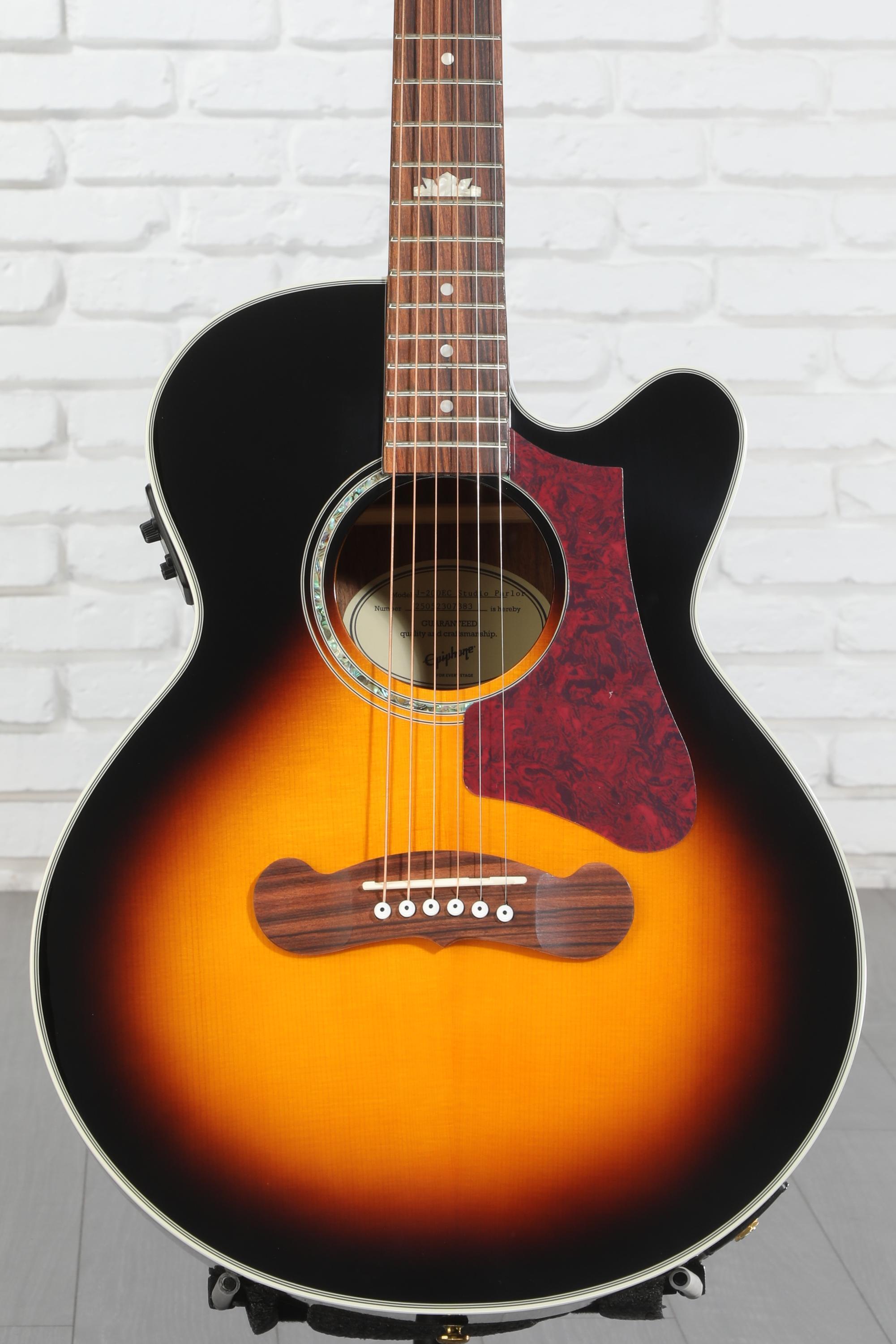 Epiphone J-200 EC Studio Parlor Acoustic-Electric Guitar - Vintage