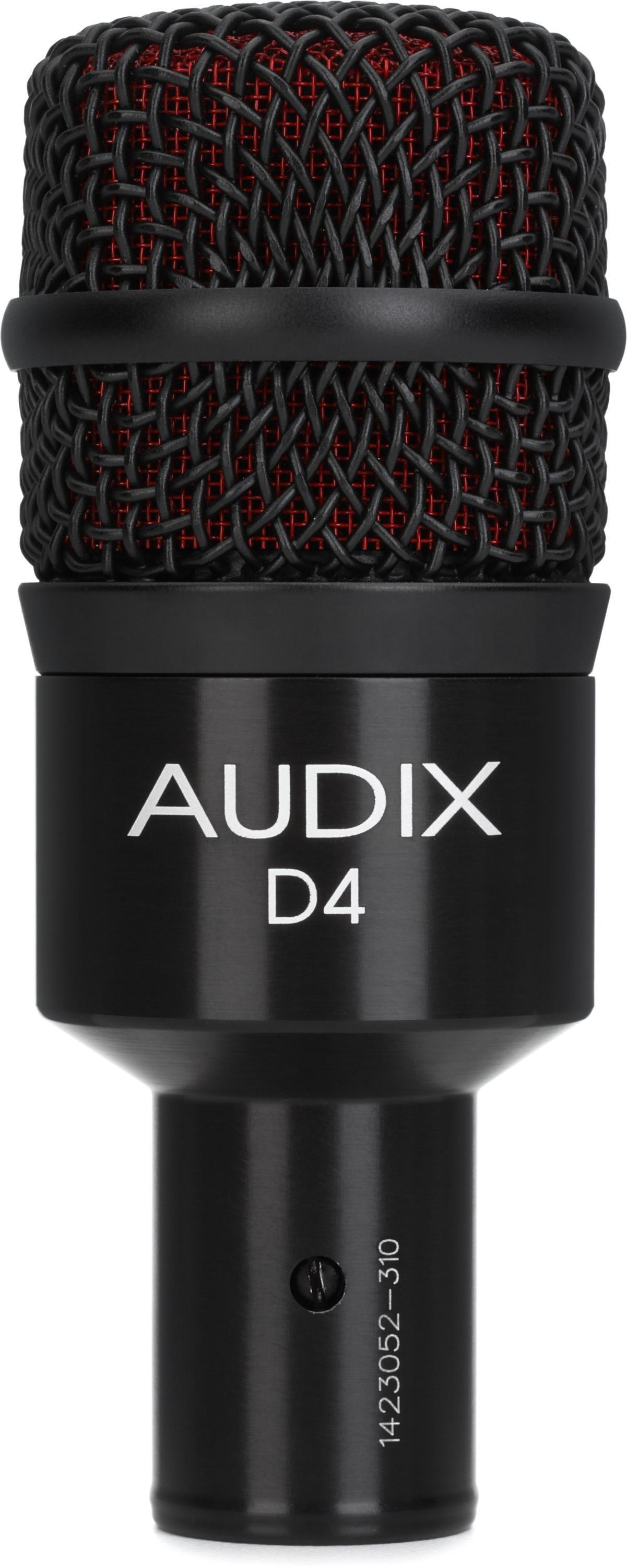 Bundled Item: Audix D4 Hypercardioid Dynamic Instrument Microphone