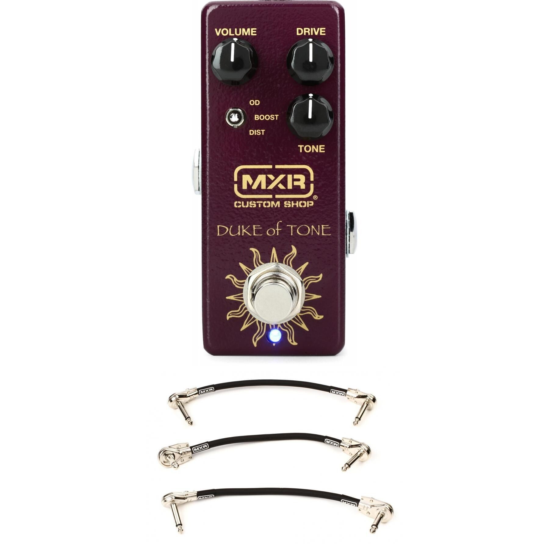 MXR Duke of Tone Overdrive Pedal with 3 Patch Cables | Sweetwater