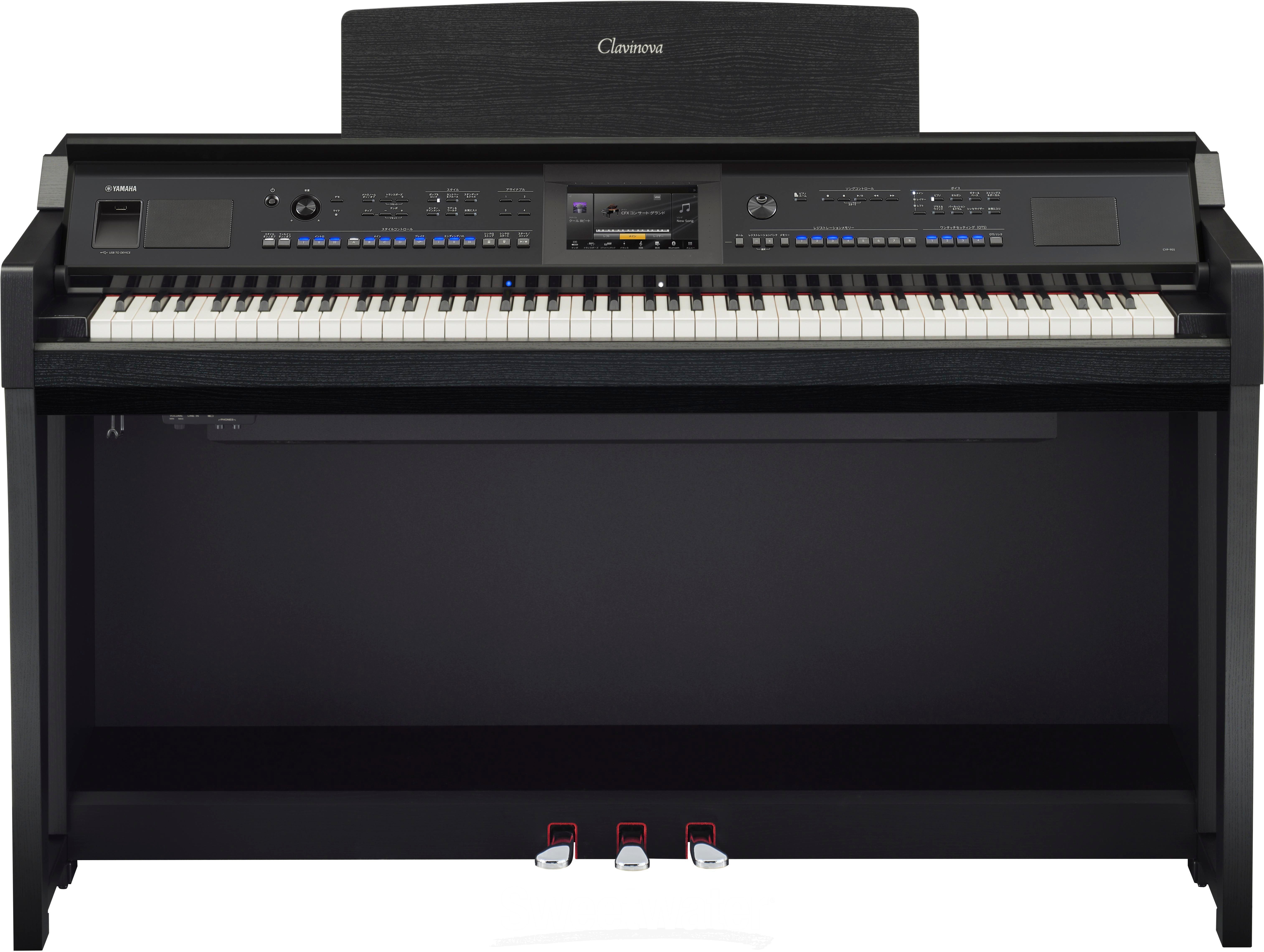 Yamaha Clavinova CVP-905 Digital Upright Piano with Bench - Matte Black  Finish