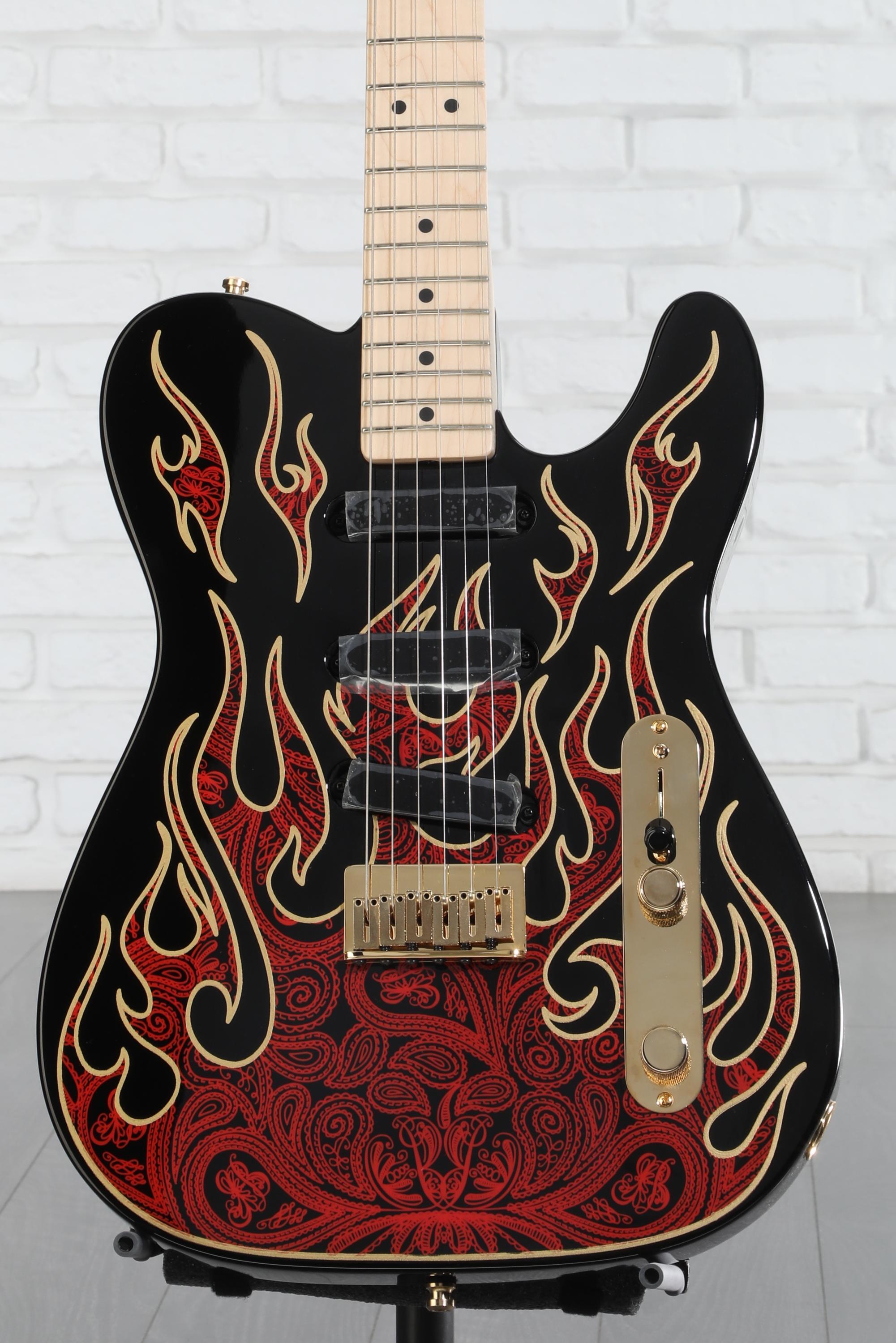 Fender James Burton Telecaster - Red Paisley Flames | Sweetwater