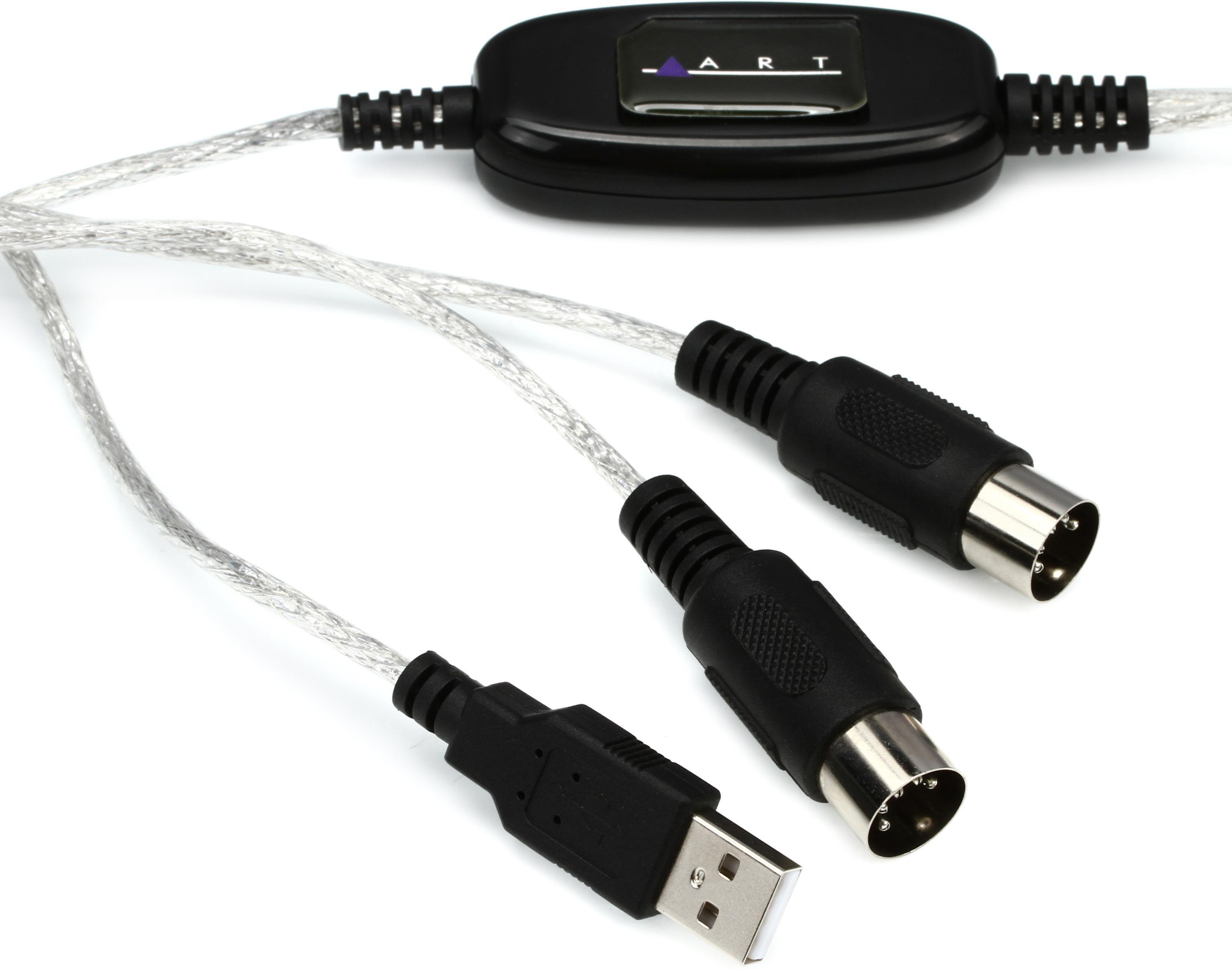 MIDI Cable, MIDI To USB Cable, Cord Keyboard USB MIDI Cable For True Plug &  Play 