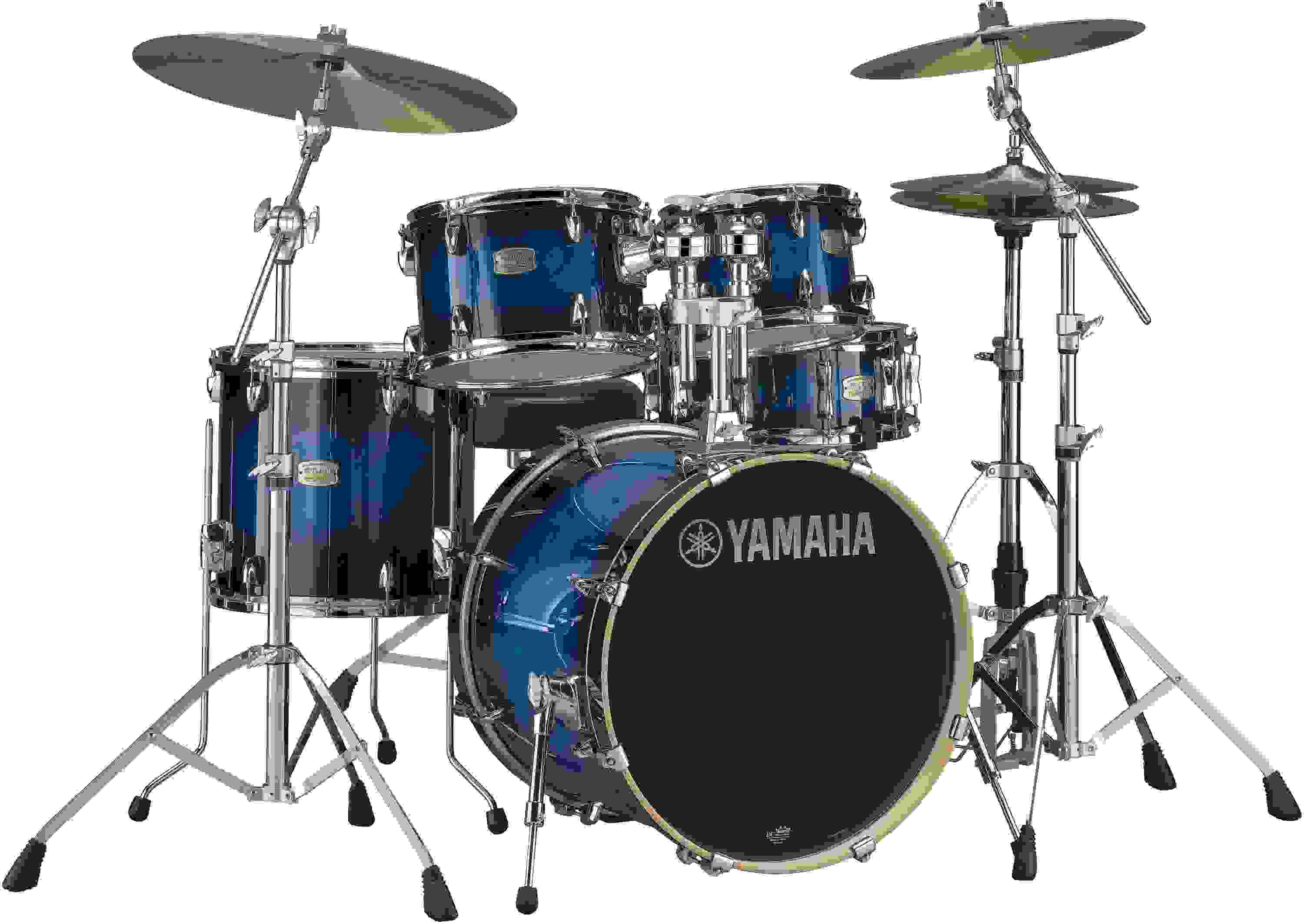 Yamaha SBP0F50 Stage Custom Birch 5-piece Shell Pack - Deep Blue Sunburst