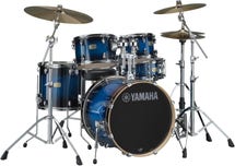 Product Image - This Item - Yamaha SBP0F50 Stage Custom Birch 5-piece Shell Pack - Deep Blue Sunburst