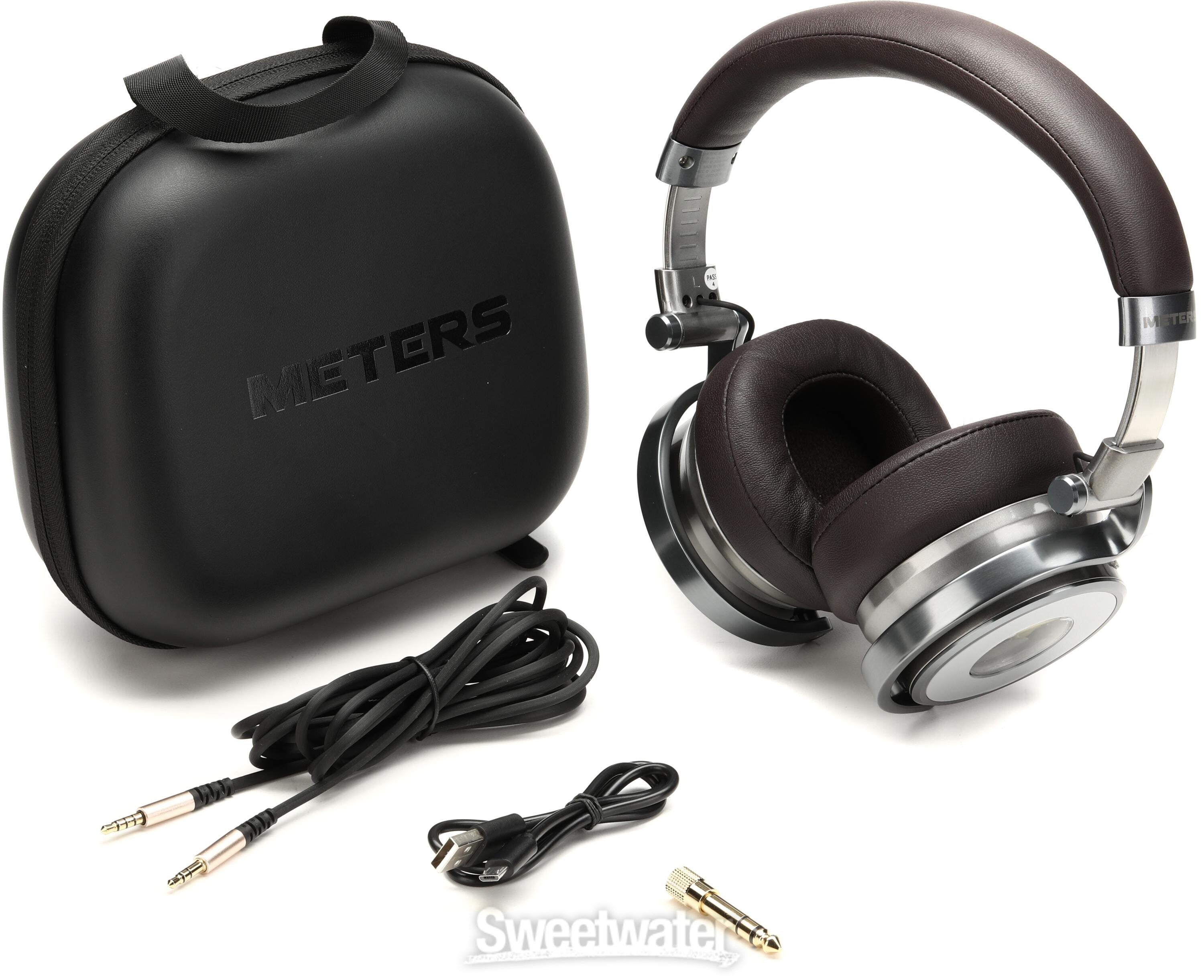 Ashdown Meters OV-1-B-Connect Editions Over-ear Active Noise Canceling  Bluetooth Headphones - Silver & Brown