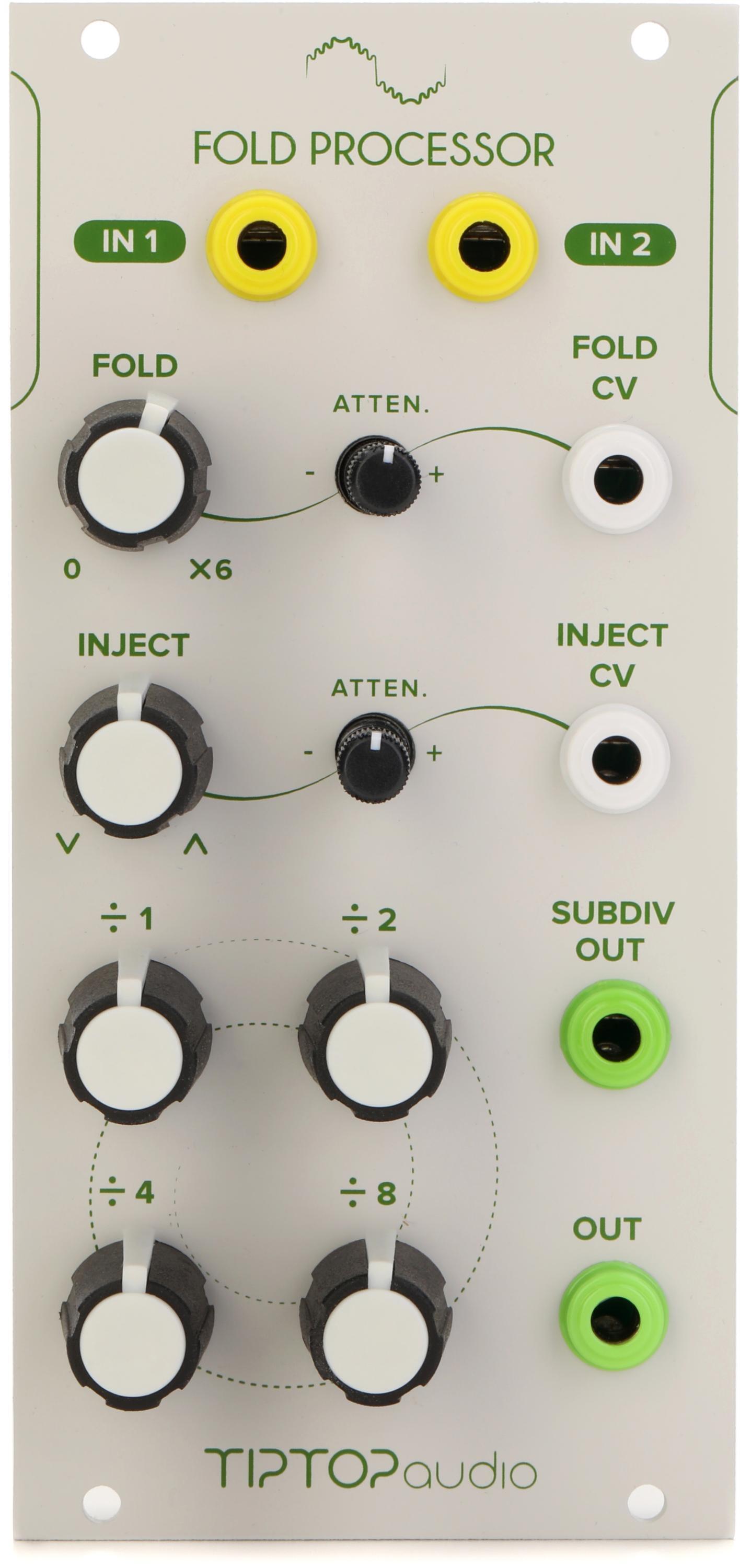 Tiptop Audio Fold Processor Eurorack Wave Multiplier Module Sweetwater