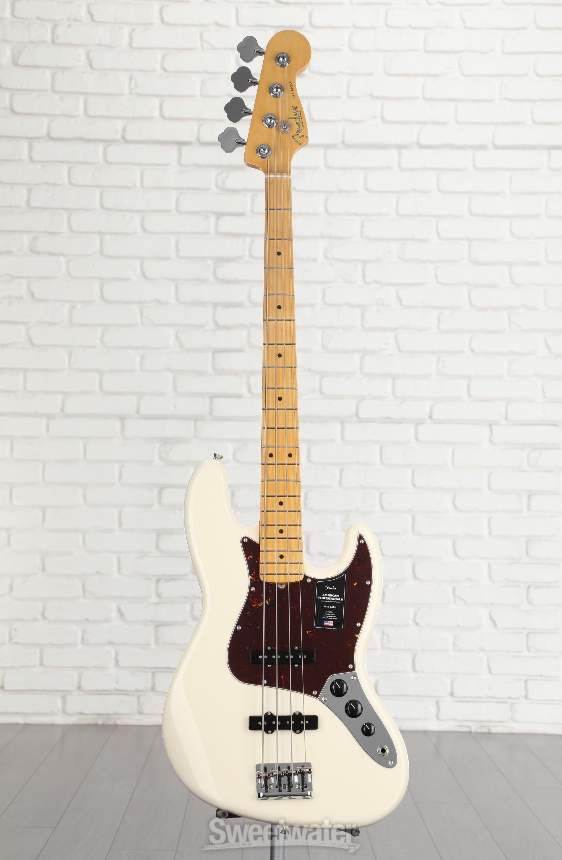 Fender American Professional II Jazz Bass - Olympic White with Maple  Fingerboard | Sweetwater