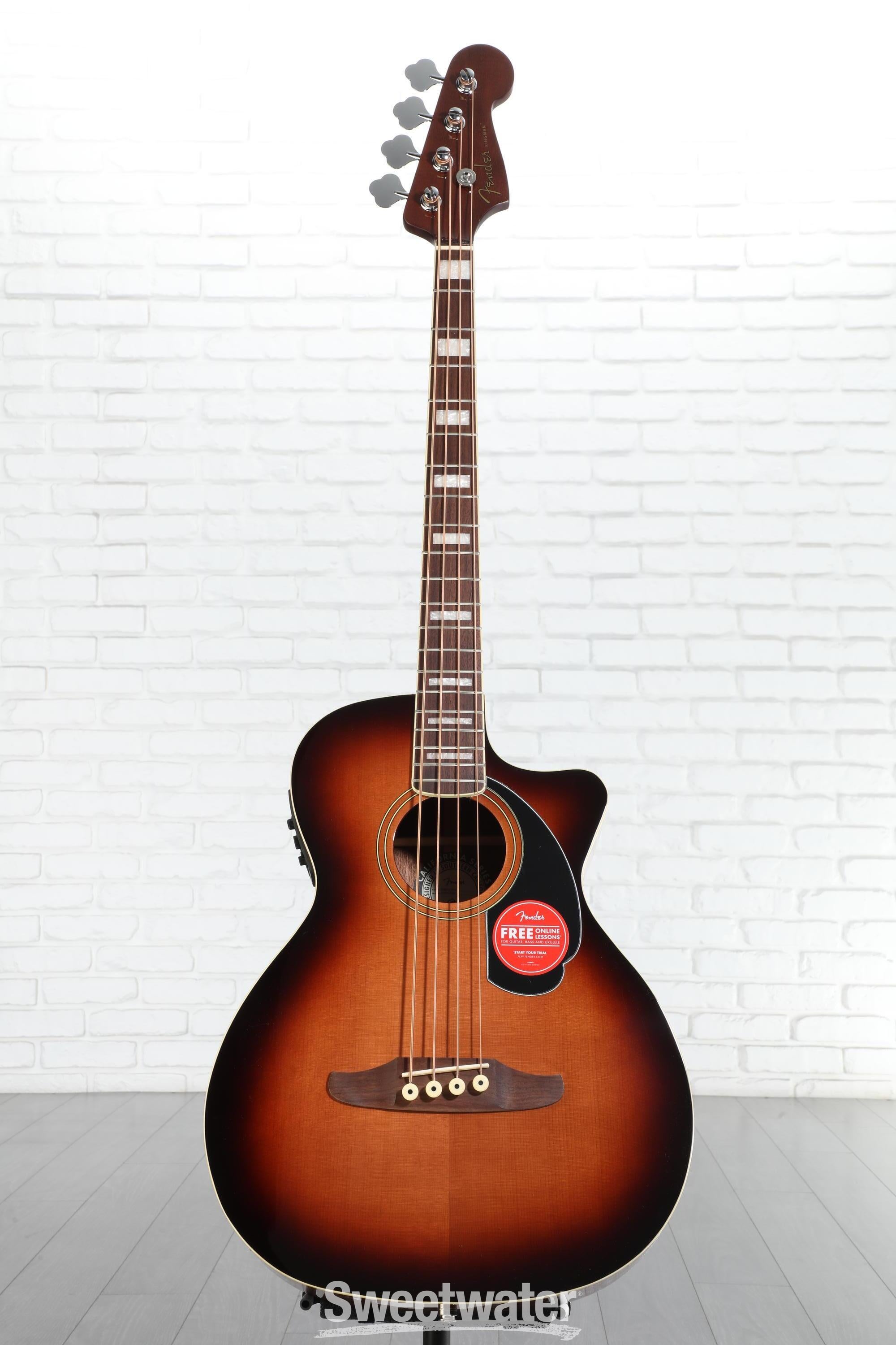 Fender Kingman Acoustic-electric Bass - Shaded Edge Burst | Sweetwater