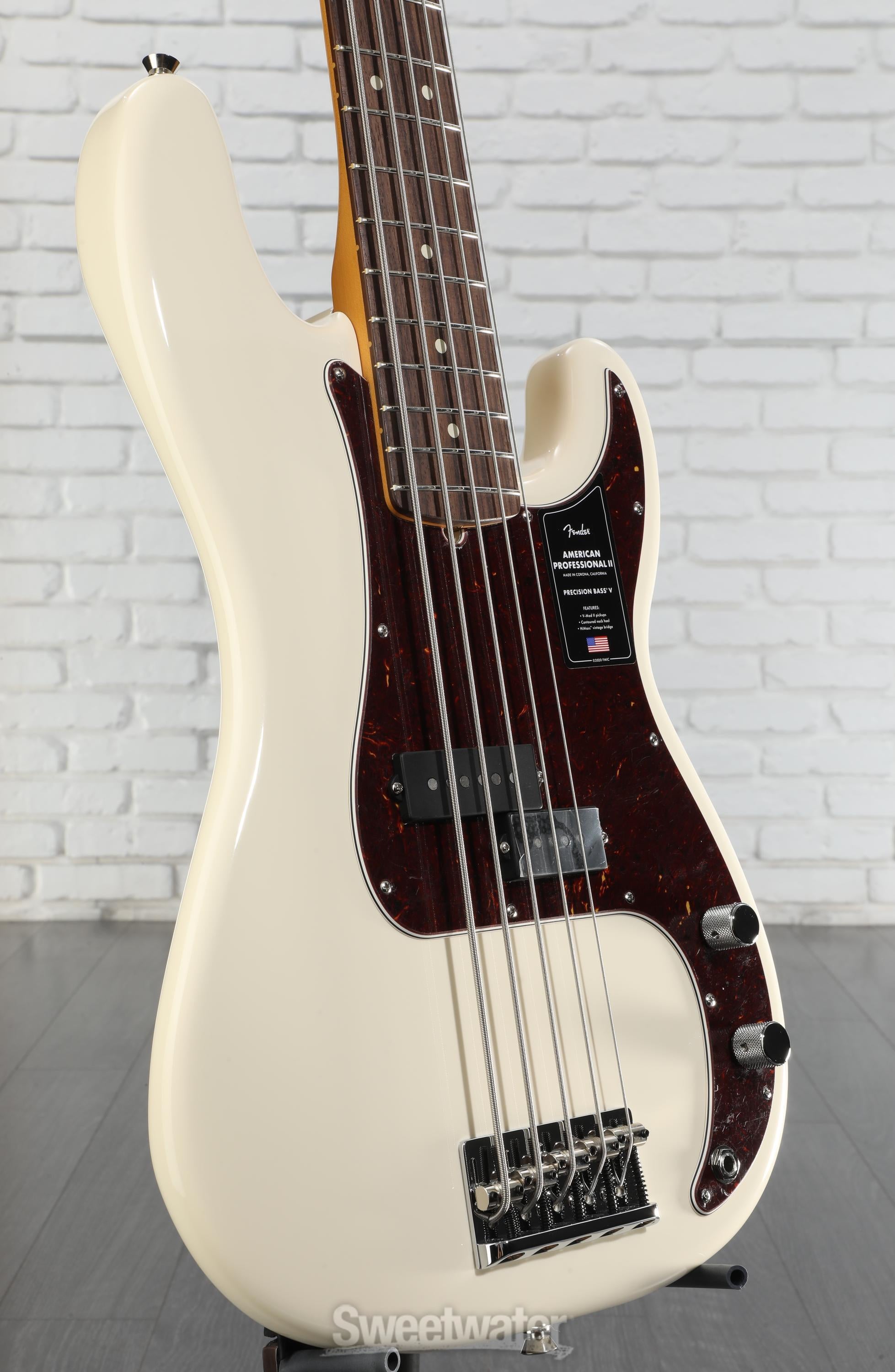 Fender American Professional II Precision Bass V - Olympic