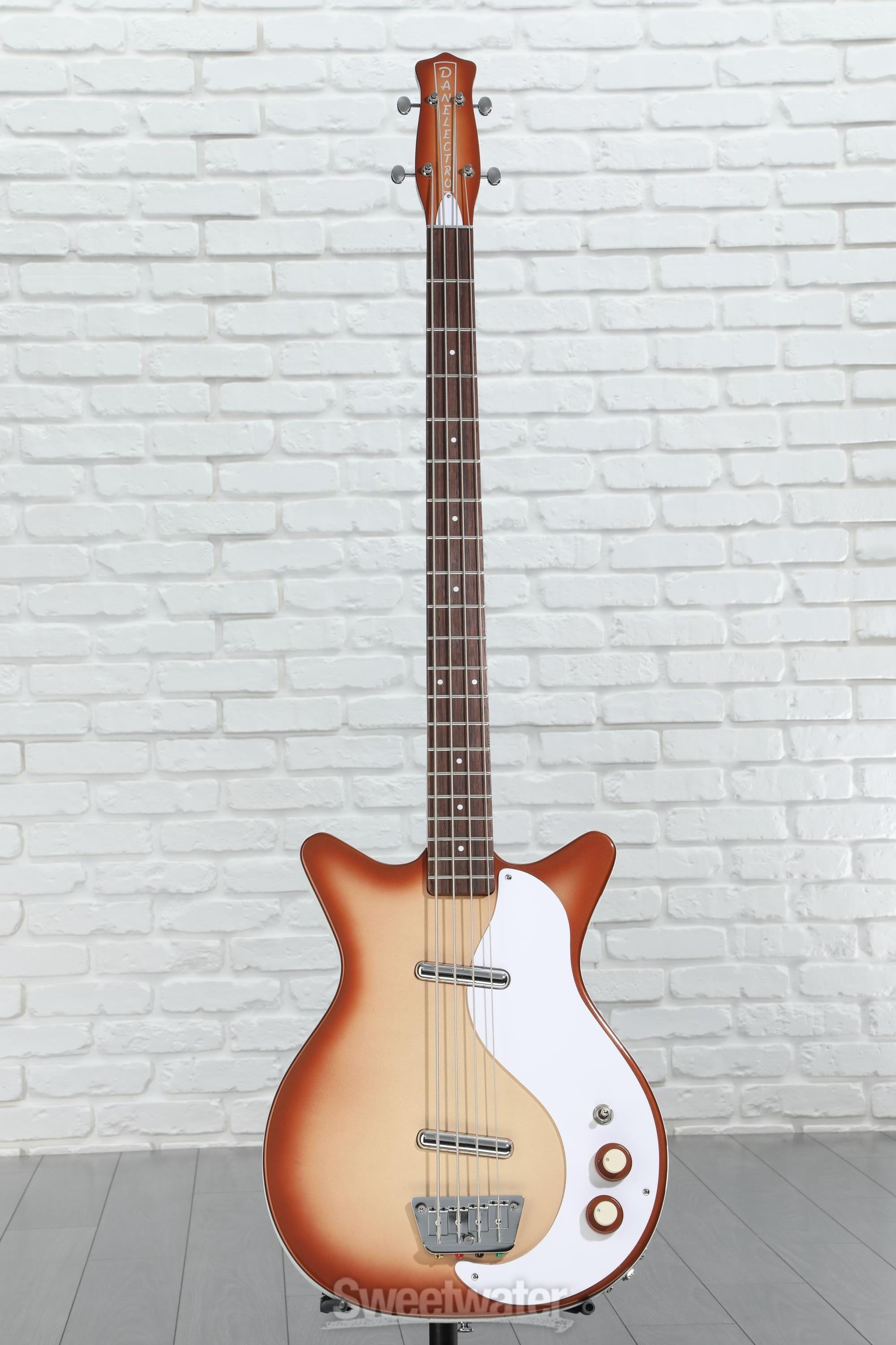 Danelectro '59DC Long Scale Bass Guitar - Copper Burst