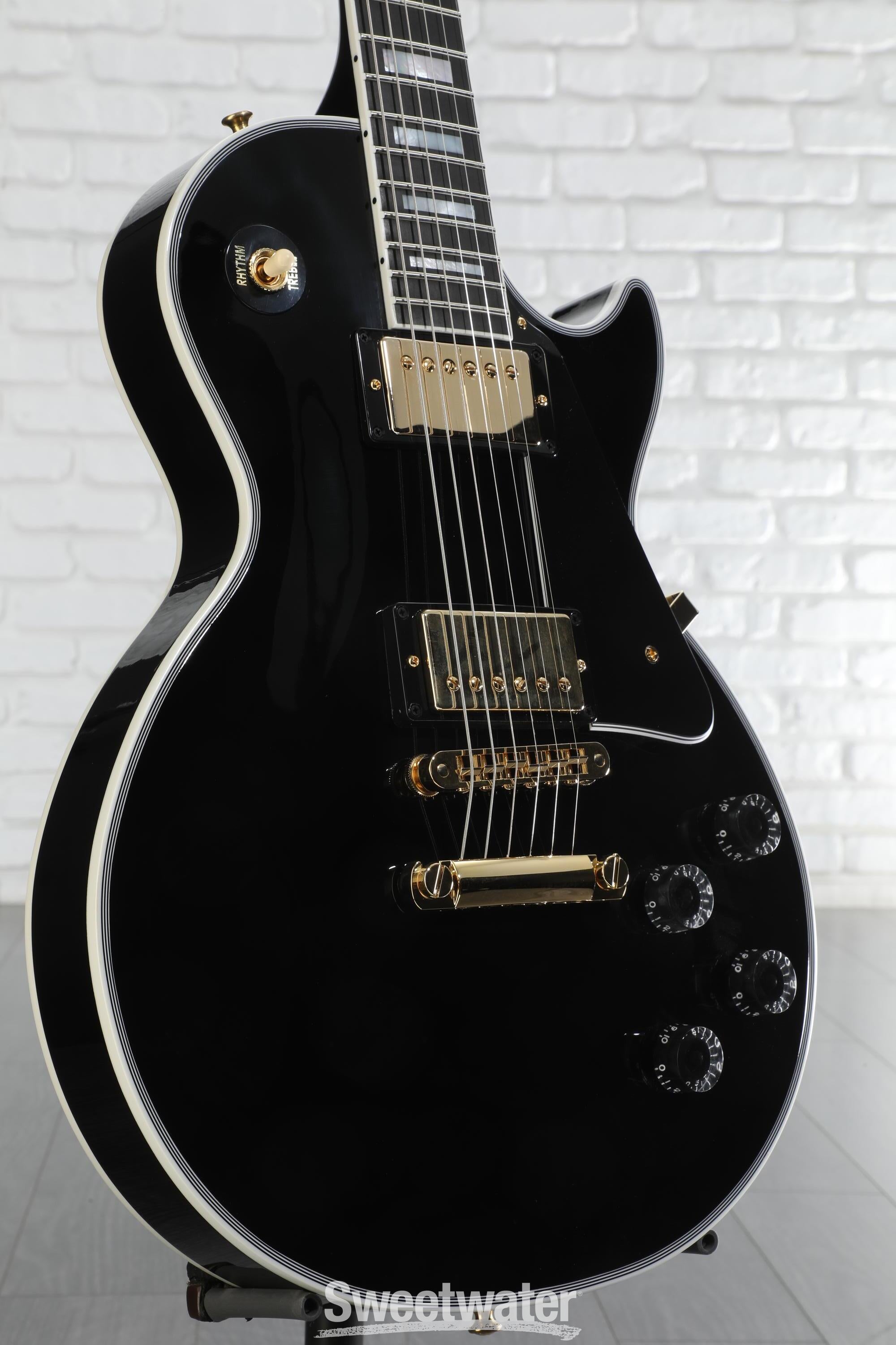 ギター Gibson Custom Shop Les Paul Custom Ebony Les Paul Custom w/ Ebony Fingerboard Gloss | Gibson