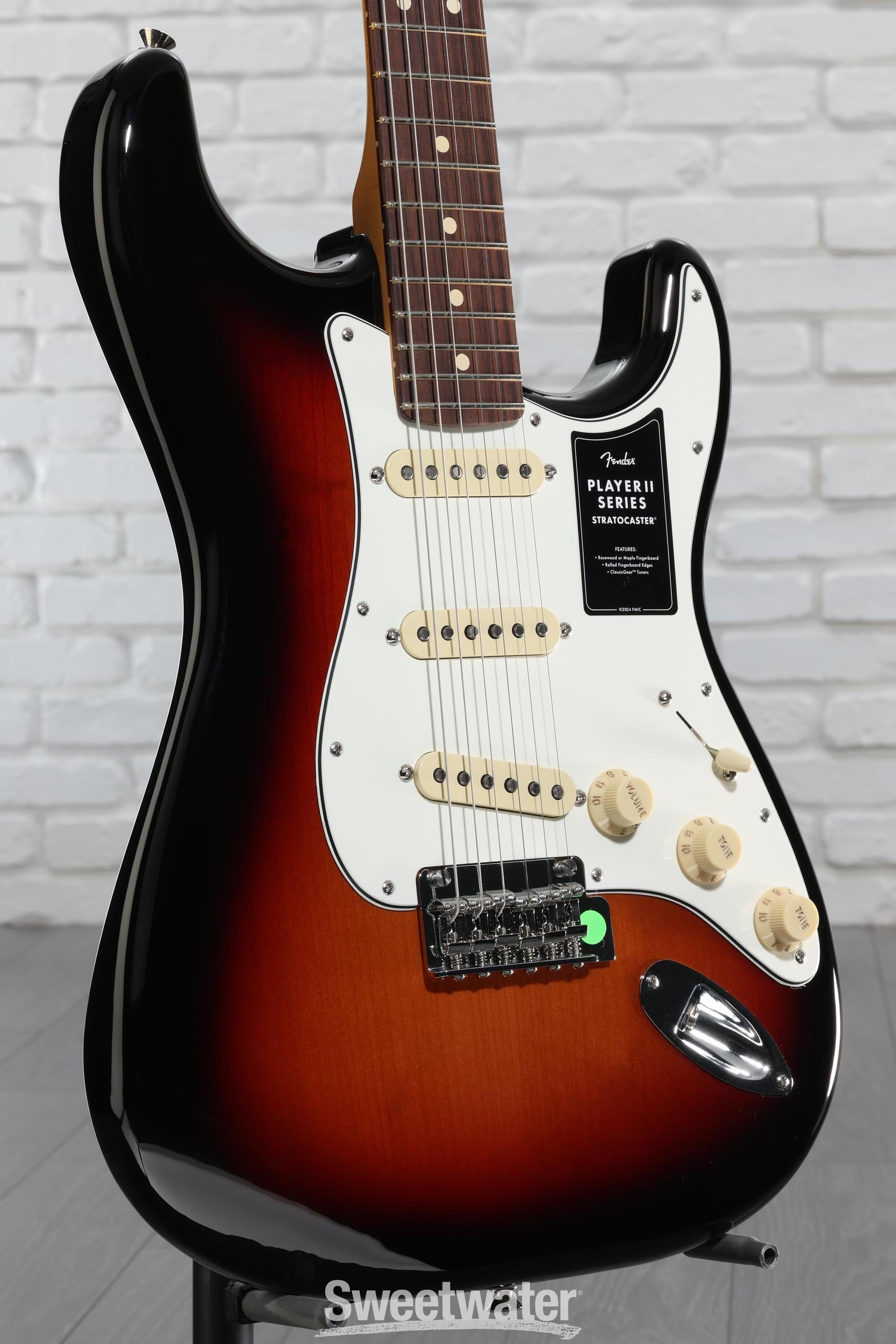 Fender Player II Stratocaster Electric Guitar - 3-color Sunburst with Rosewood Fingerboard