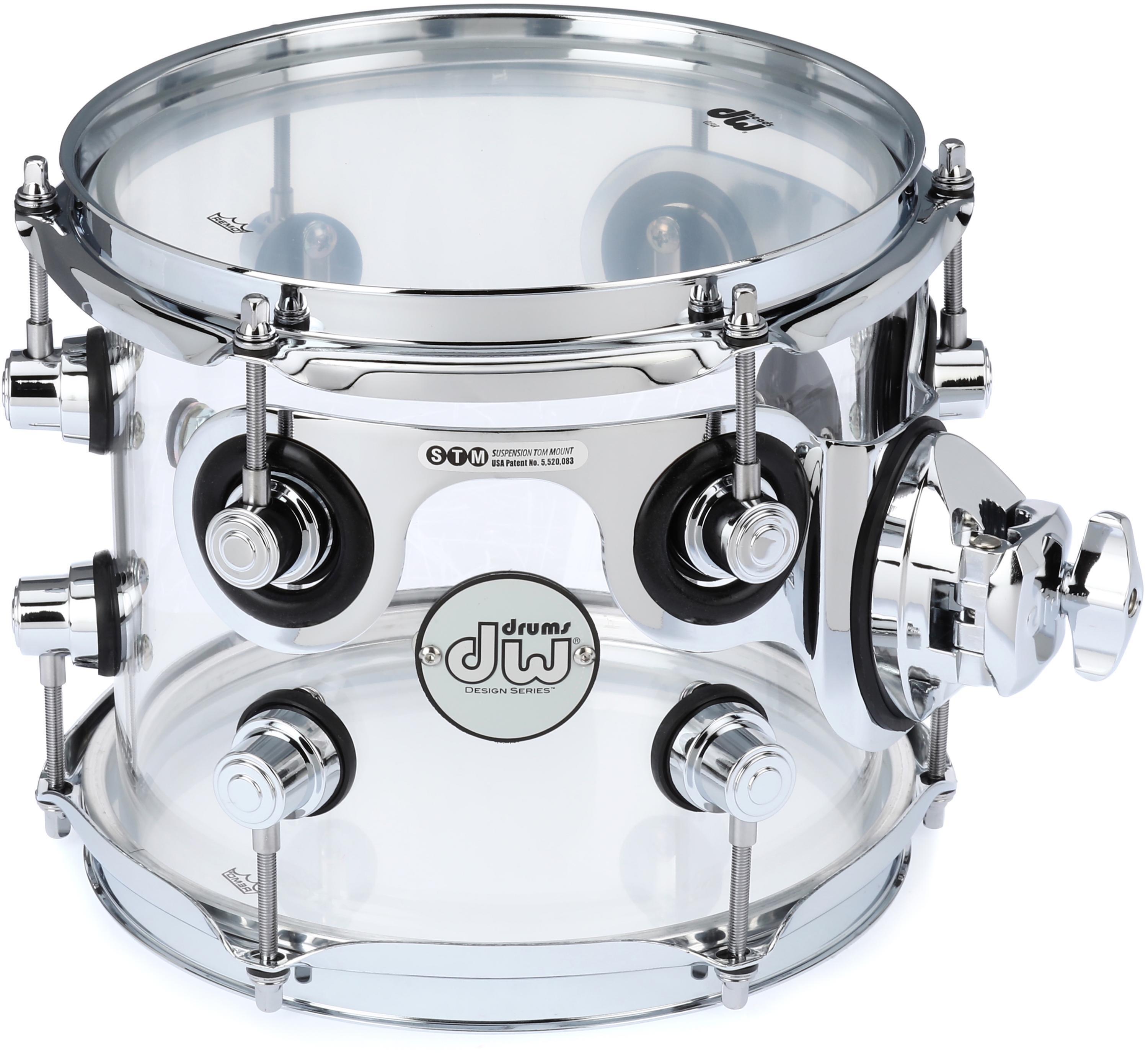 Photo of DW Design Series Acrylic Tom - 7 x 8 inch - Clear Acrylic