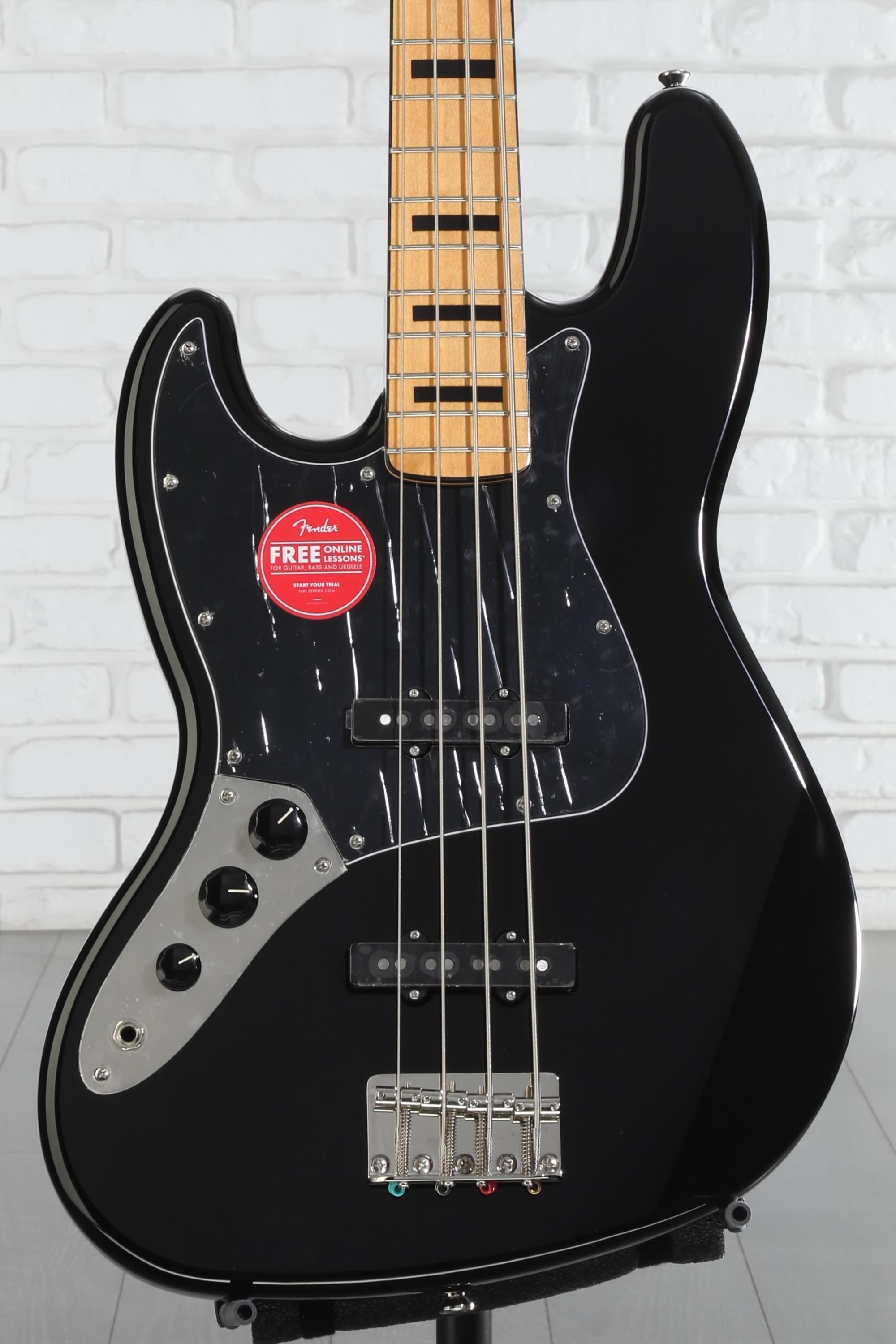 Squier Classic Vibe '70s Jazz Bass, Left-handed - Black | Sweetwater