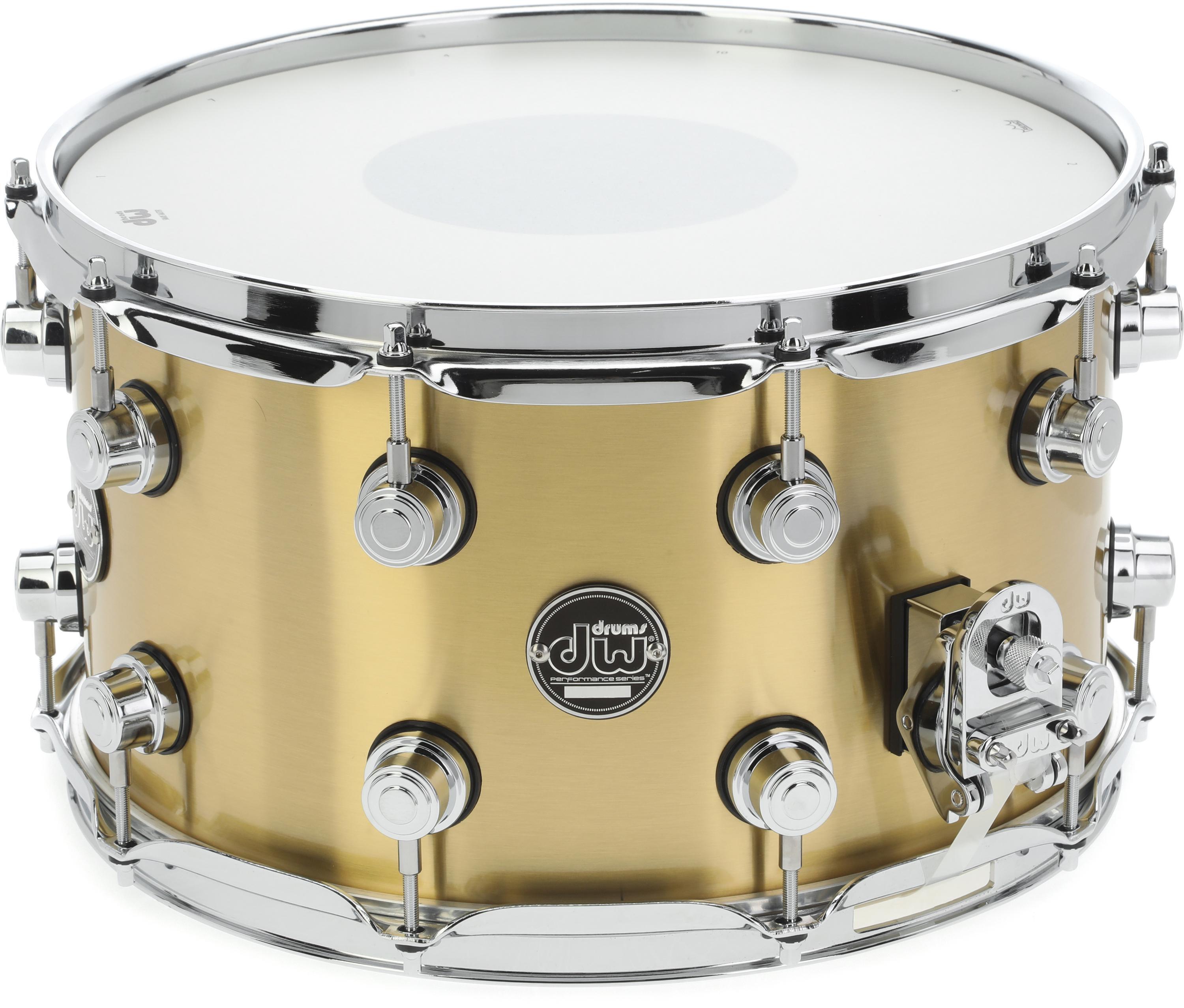 DW Performance Series Brass Snare Drum - 8 x 14-inch - Brushed