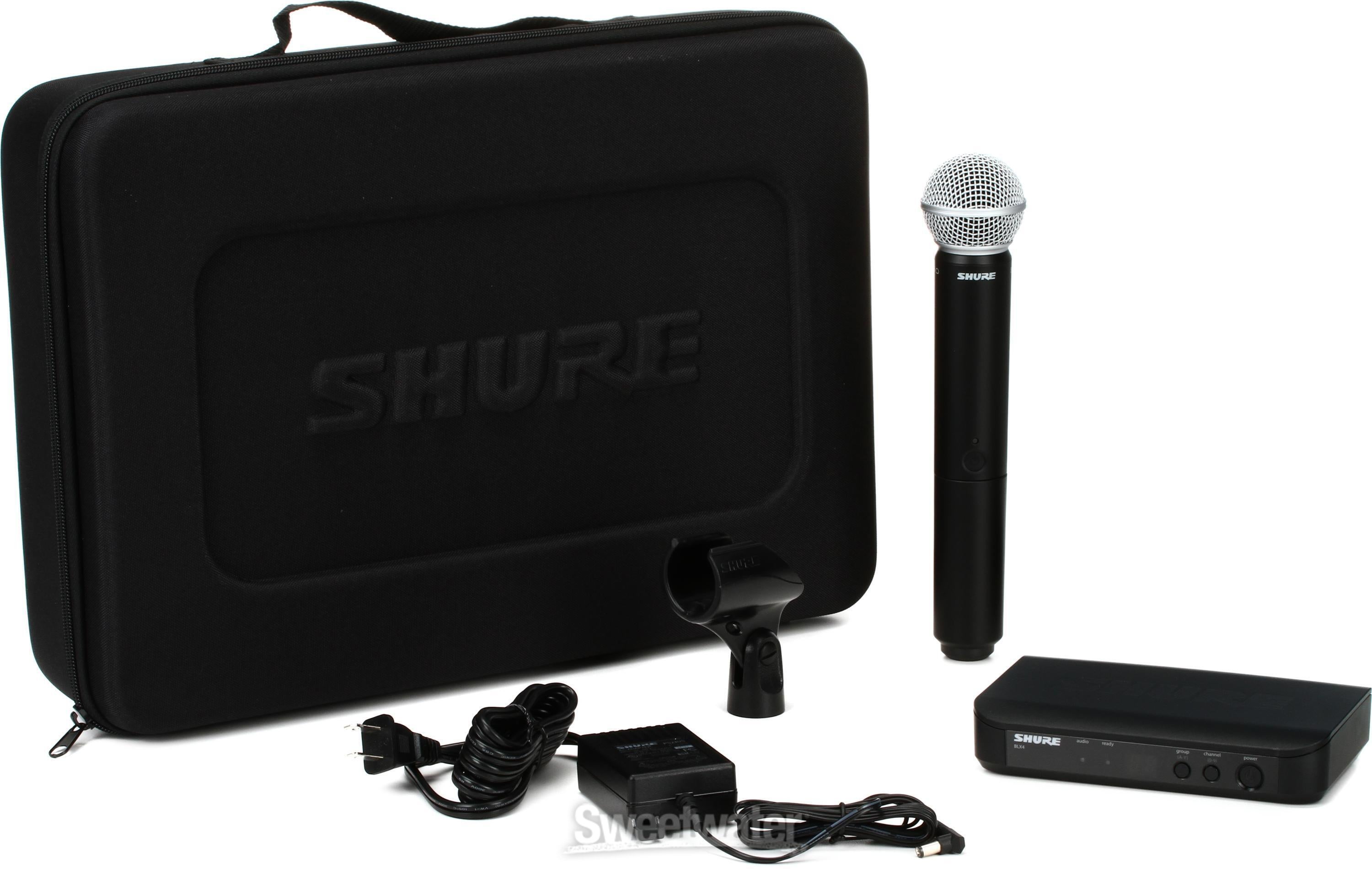 Shure BLX24/SM58 Wireless Handheld Microphone System - H10 Band